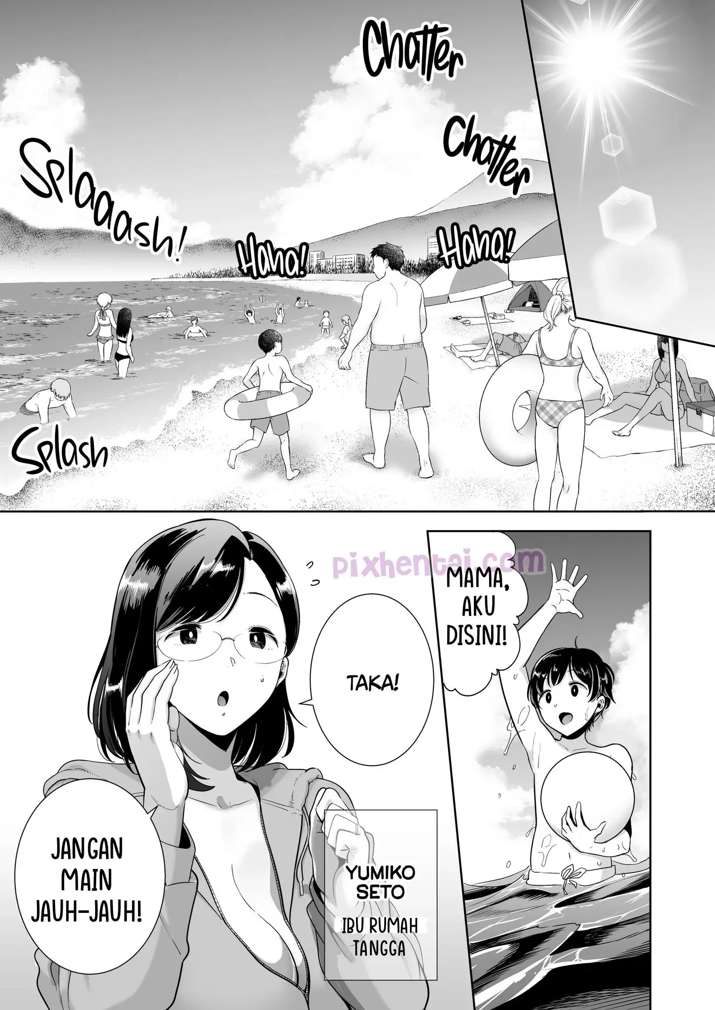 A Midsummer NTR Dream : Mama Muda, Pantai, Pria Kulbet dan Sperma - Halaman 1