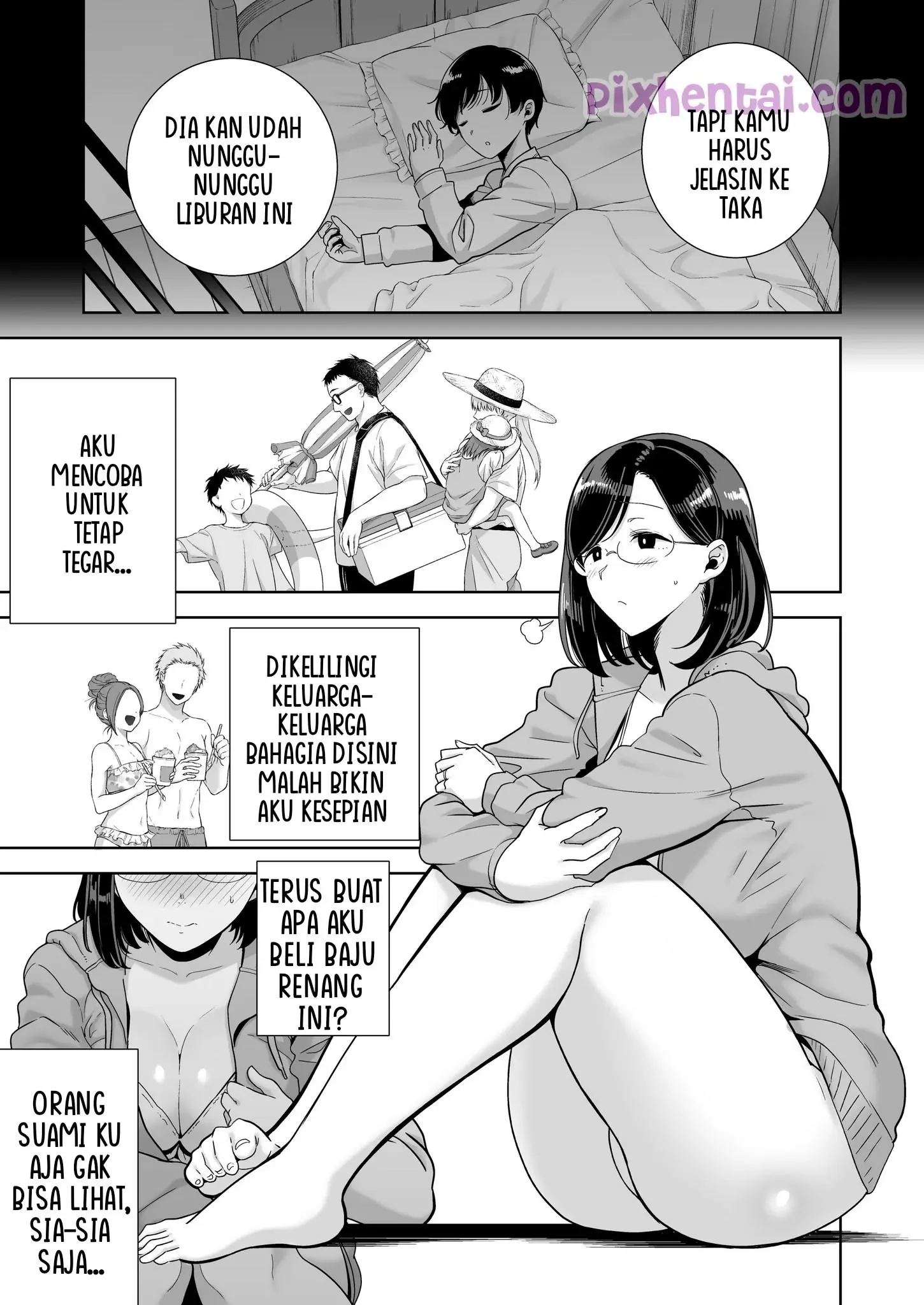 A Midsummer NTR Dream : Mama Muda, Pantai, Pria Kulbet dan Sperma - Halaman 3