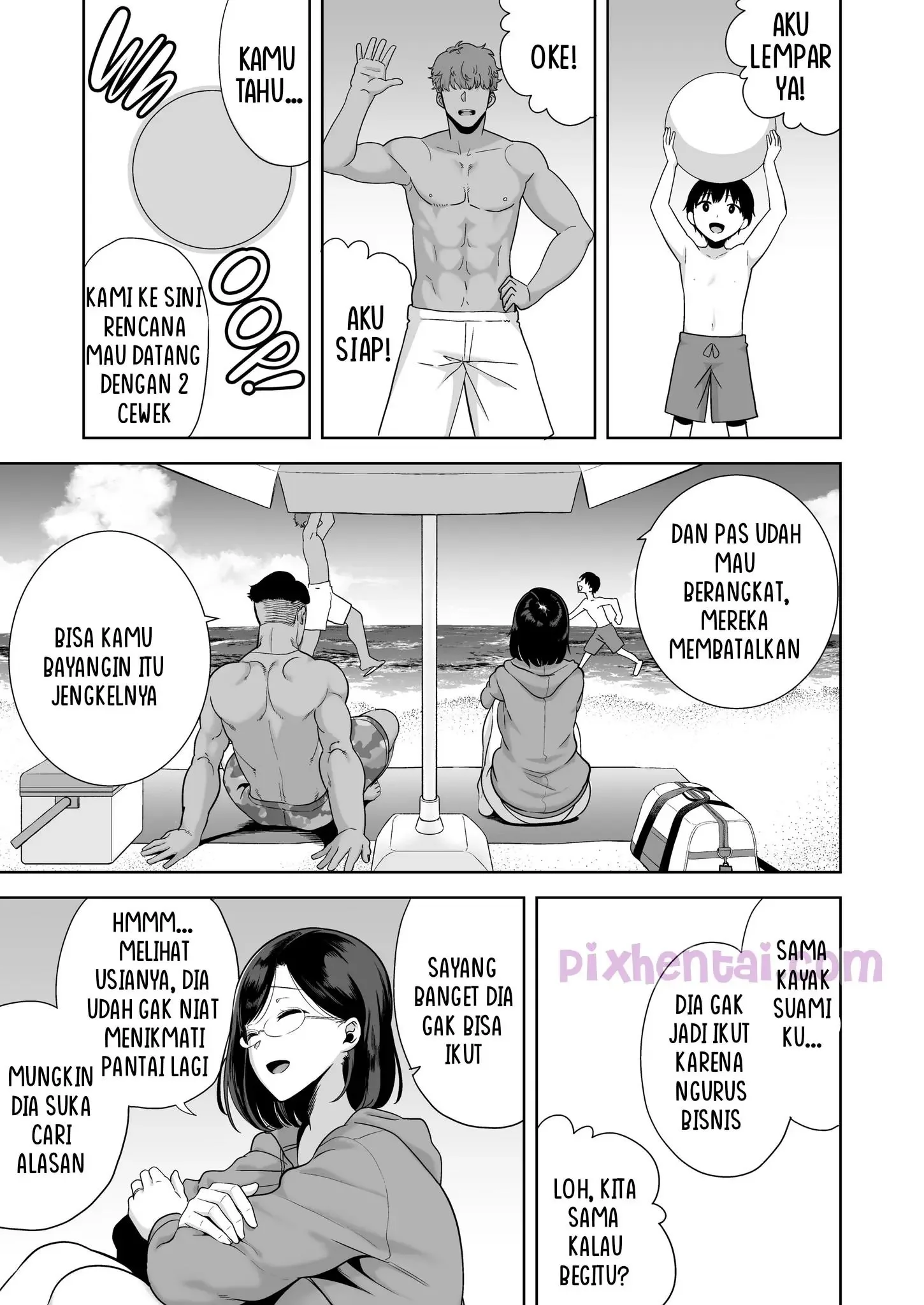 A Midsummer NTR Dream : Mama Muda, Pantai, Pria Kulbet dan Sperma - Halaman 7