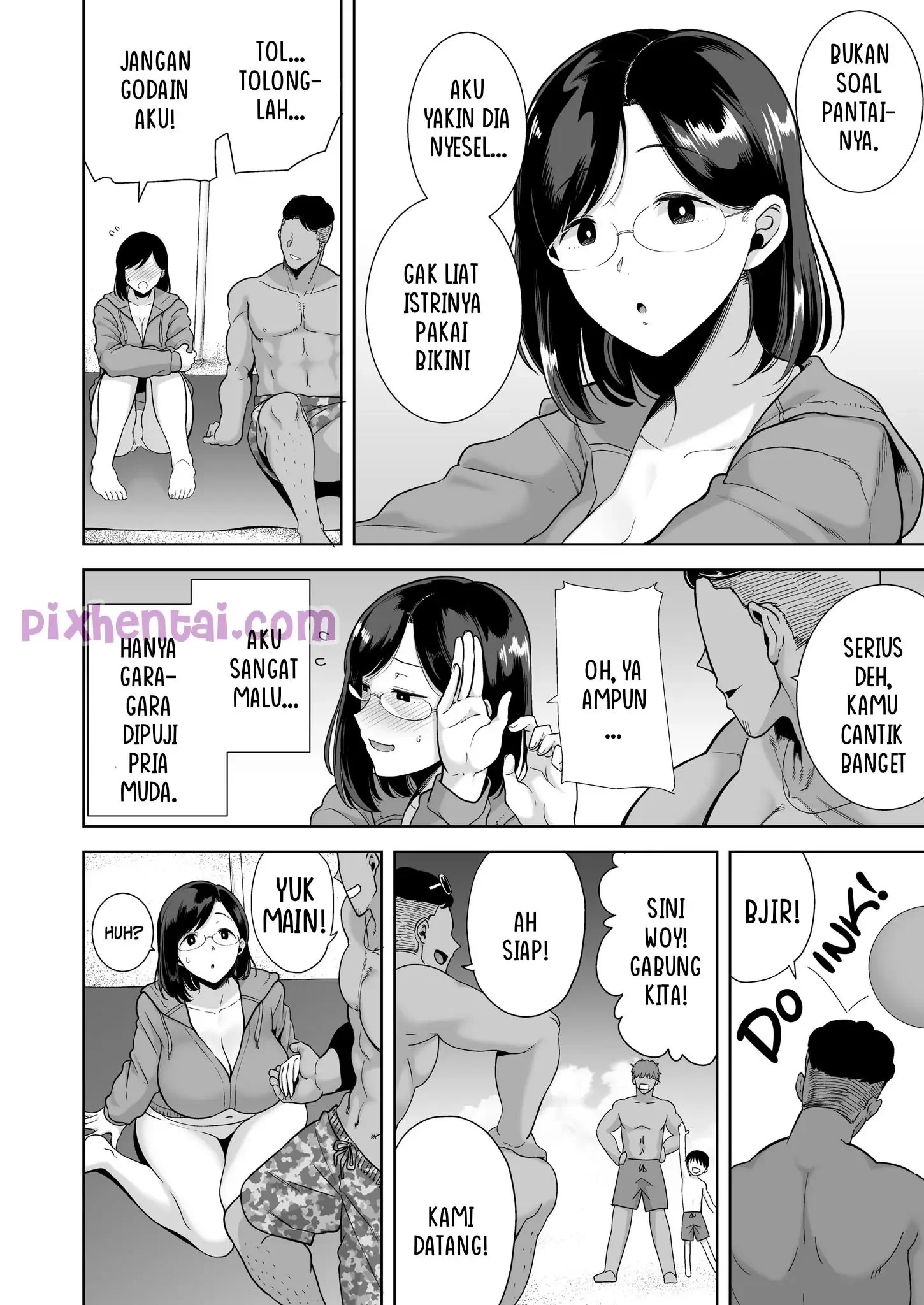 A Midsummer NTR Dream : Mama Muda, Pantai, Pria Kulbet dan Sperma - Halaman 8