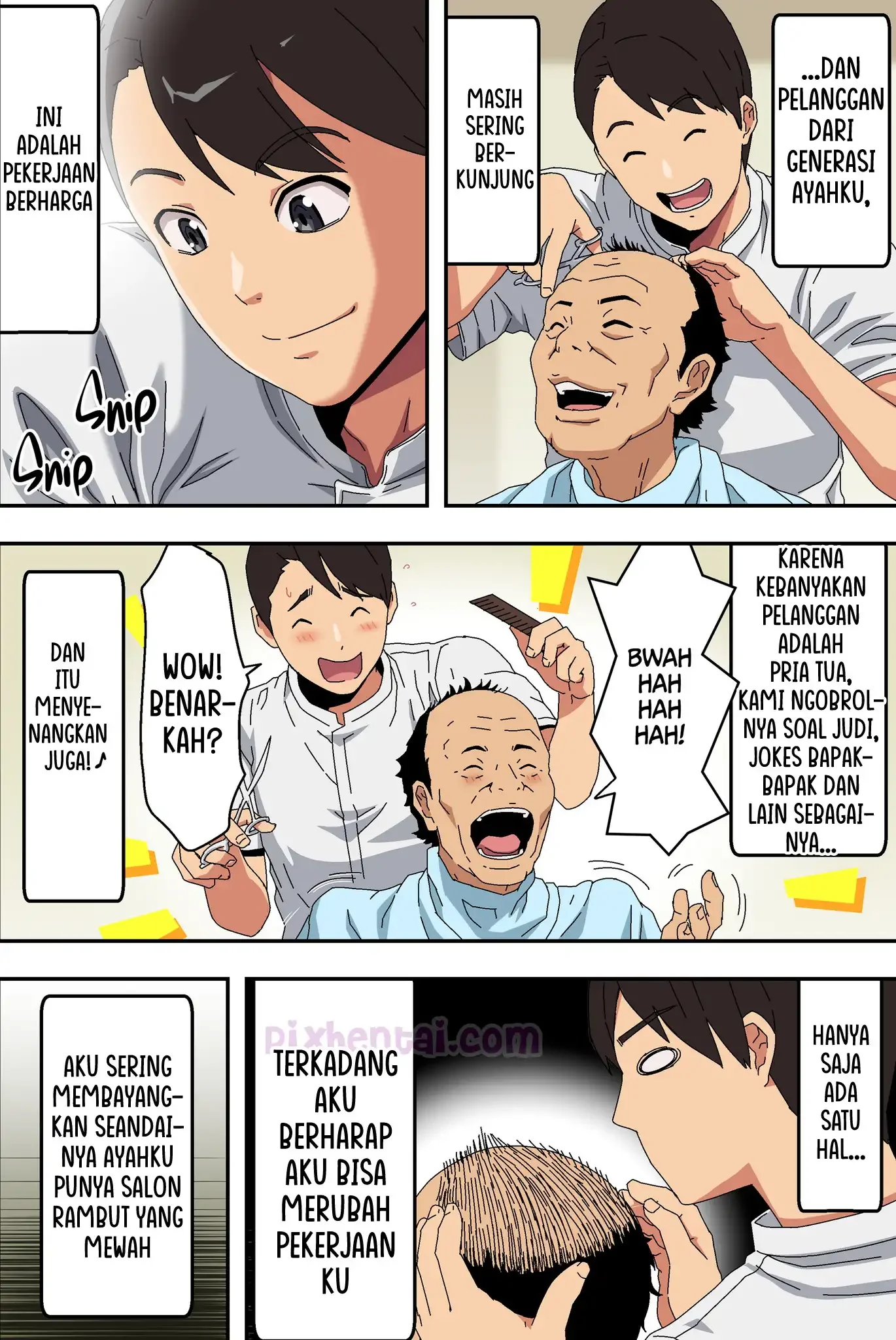 Barber Shop Fuck : Tukang Cukur Rambut Terangsang Body Janda Cantik - Halaman 2