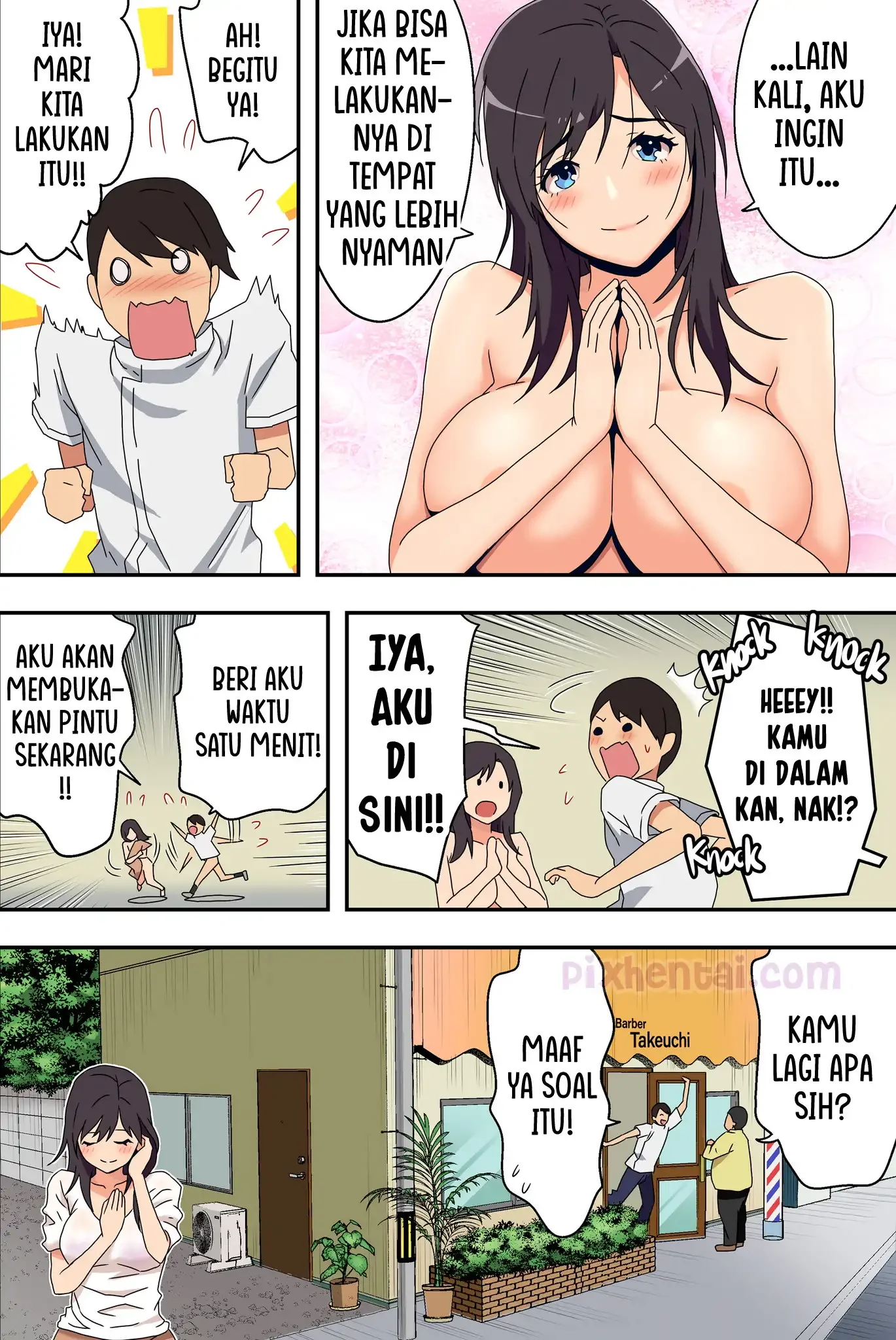 Barber Shop Fuck : Tukang Cukur Rambut Terangsang Body Janda Cantik - Halaman 62