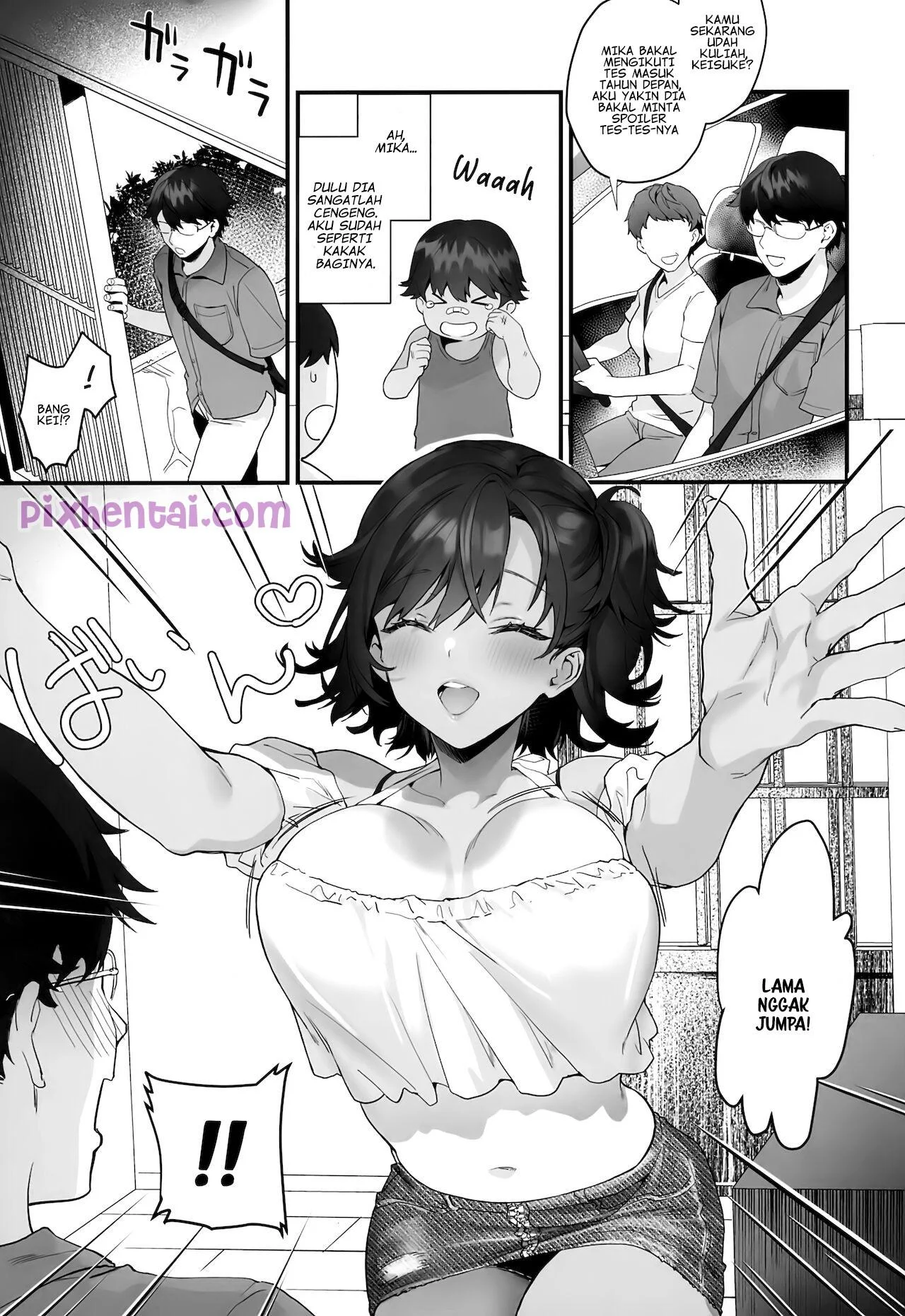 Berteduh dari Hujan bersama Sepupuku yang Seksi - Halaman 1