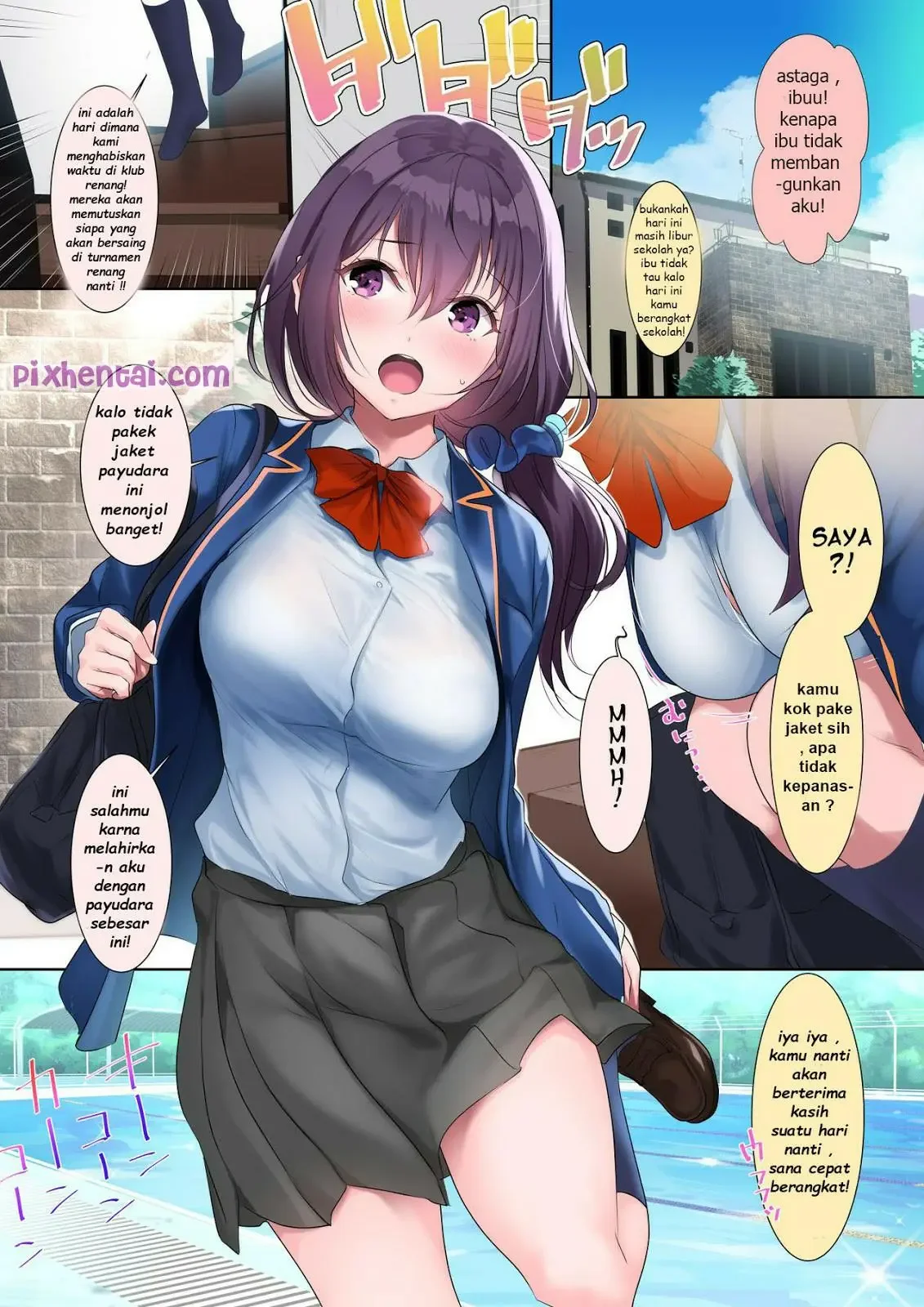 Birahi Pelatih Melihat Murid Berbaju Renang Ketat - Halaman 4