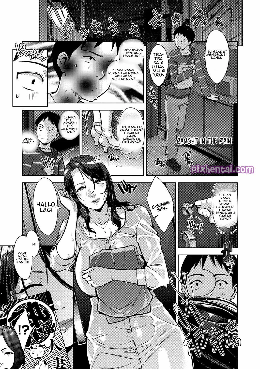 Caught in The Rain : Ketika Tetangga Basah Kuyup Kehujanan - Halaman 1