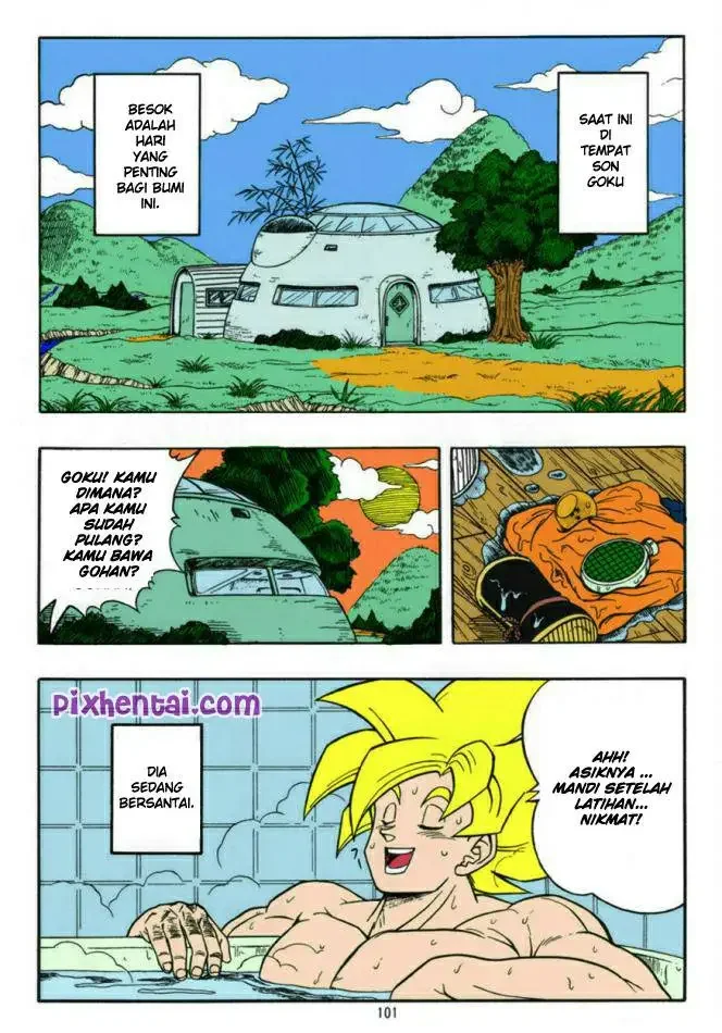 Chi-Chi dientot Goku saat Mandi - Halaman 2