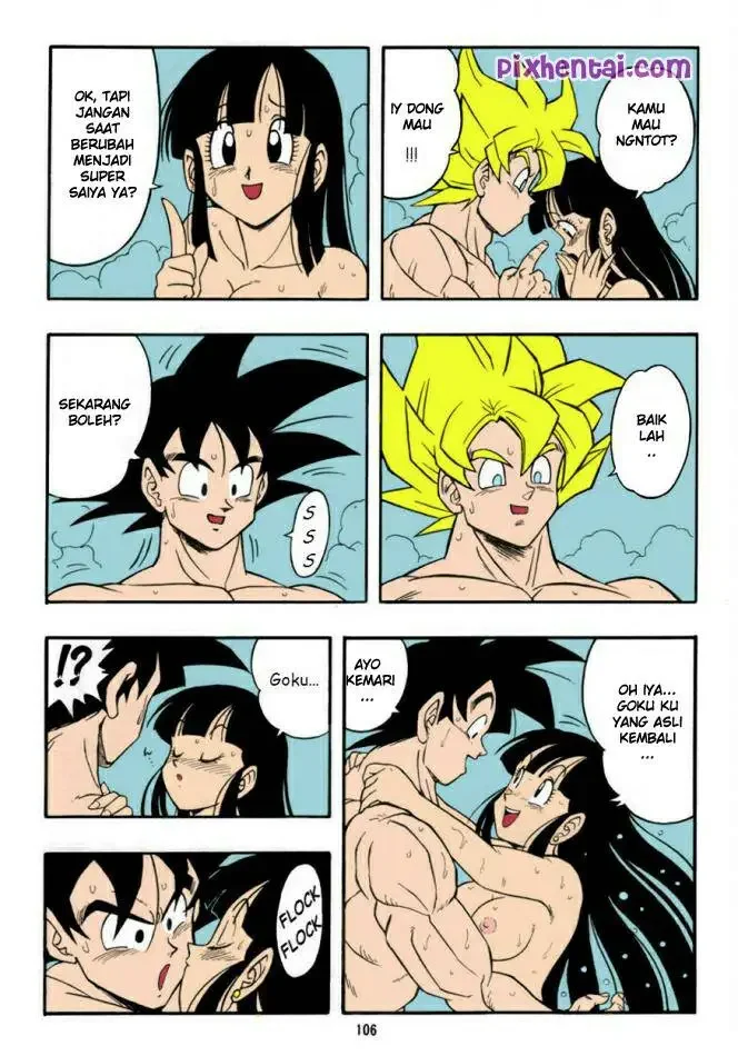 Chi-Chi dientot Goku saat Mandi - Halaman 7