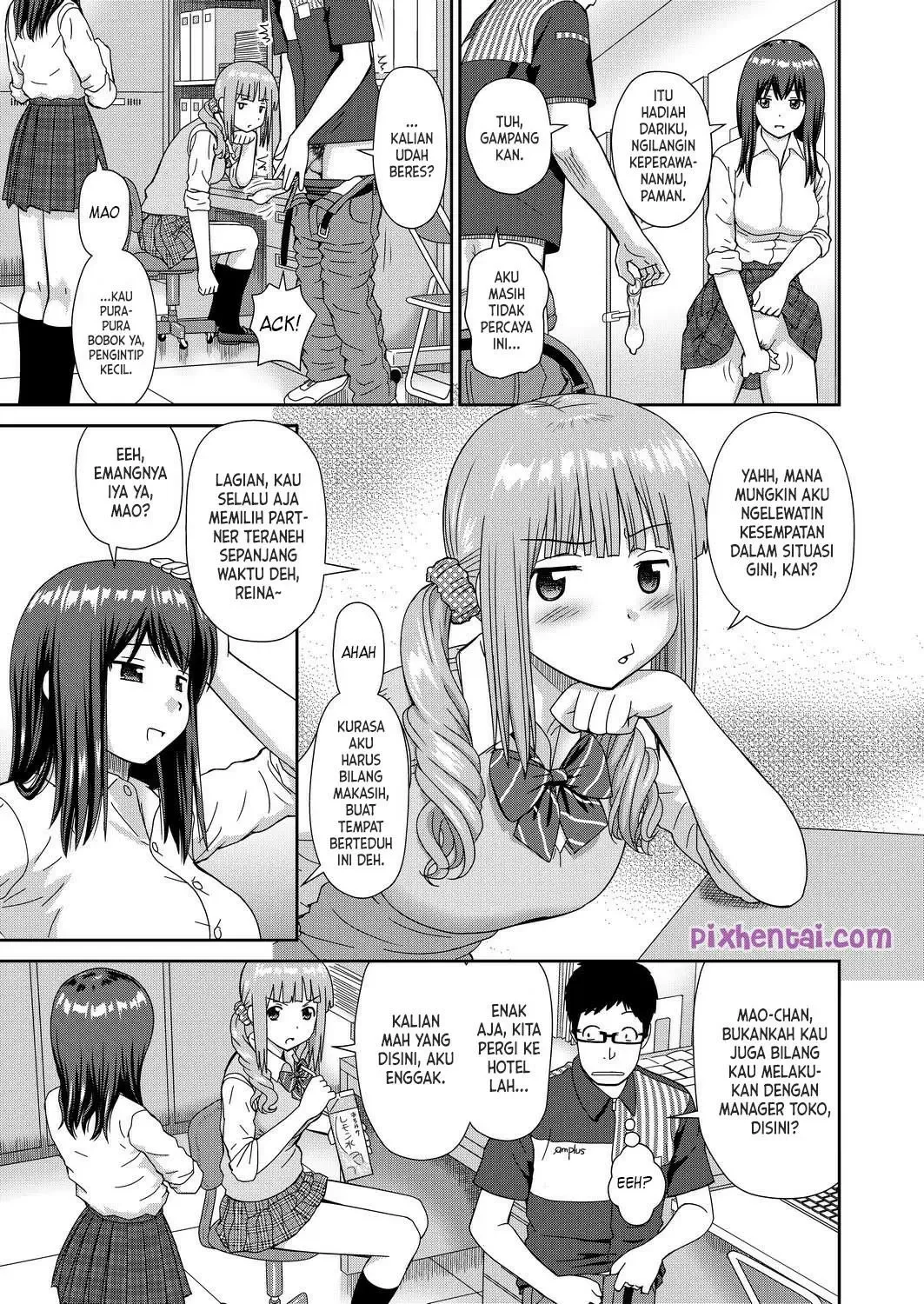 Convenience Store Triple Sandwich : Kerja Shift Malam ditemani 2 Gadis SMA - Halaman 13