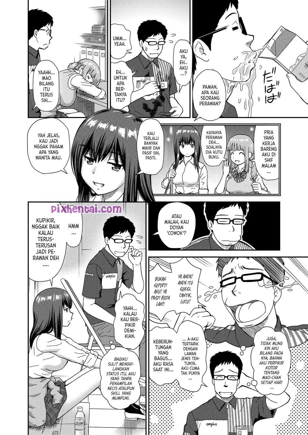 Convenience Store Triple Sandwich : Kerja Shift Malam ditemani 2 Gadis SMA - Halaman 6