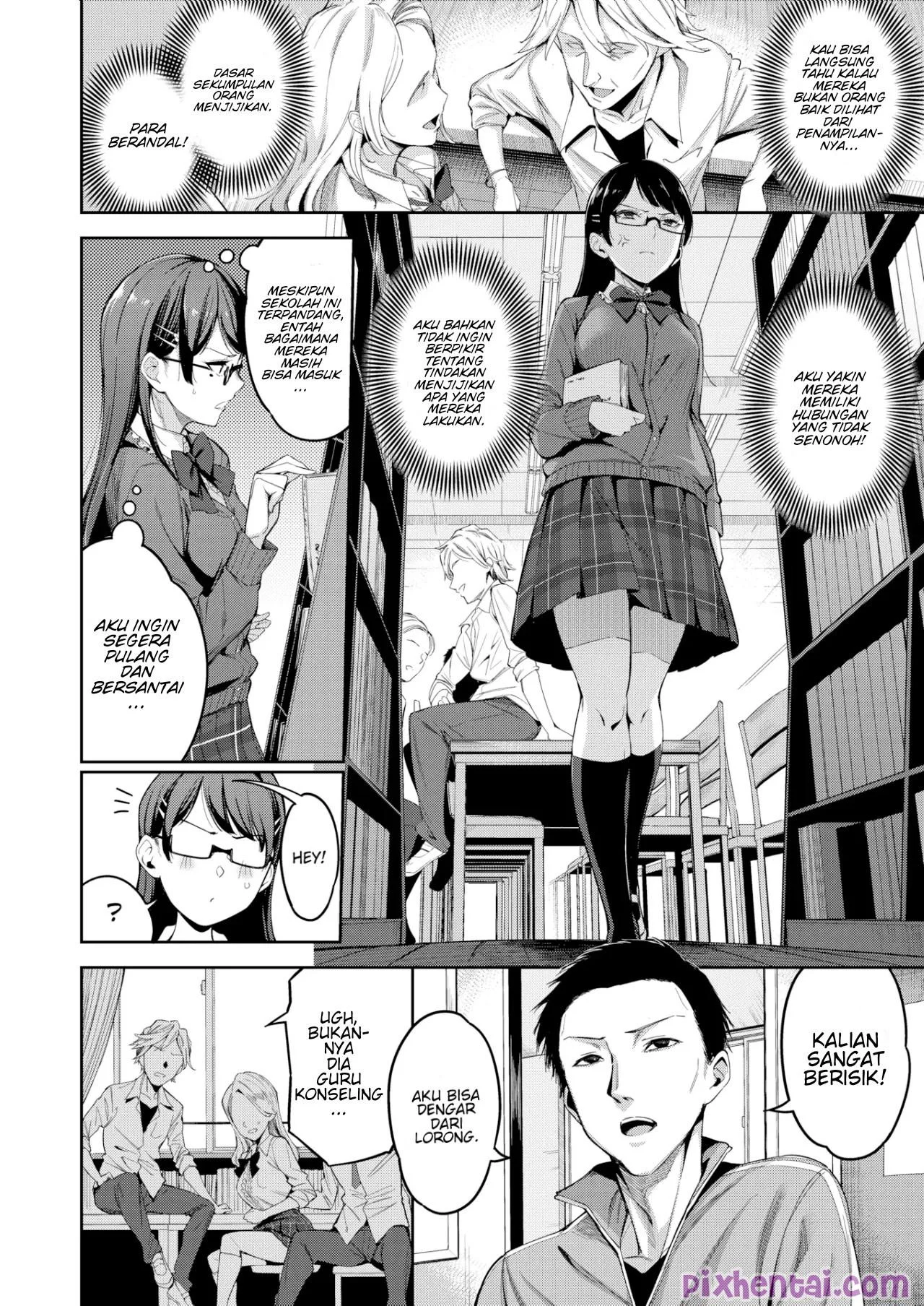 Diperawani Pak Guru saat Perpustakaan Sepi - Halaman 2