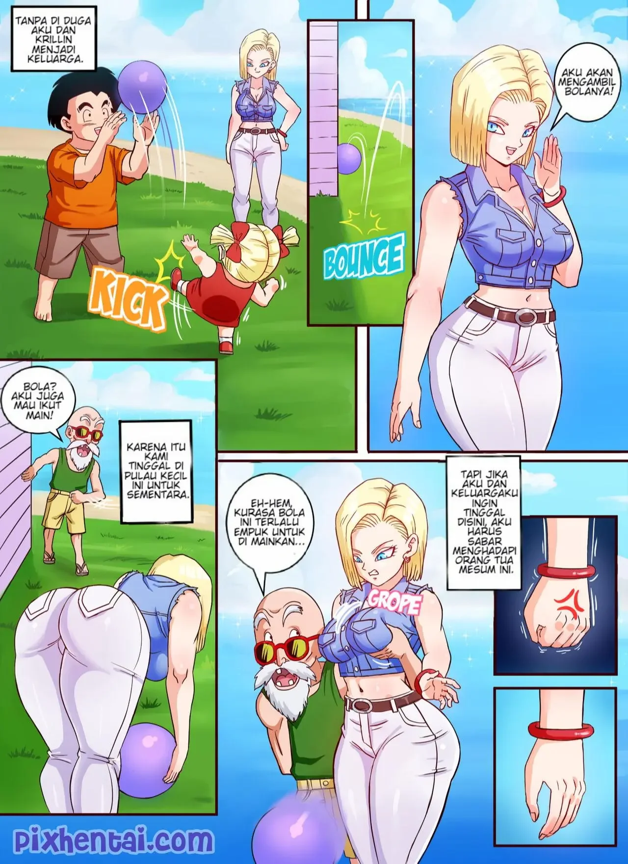 Dragon Ball Z : Android 18 dan Master Roshi - Halaman 1
