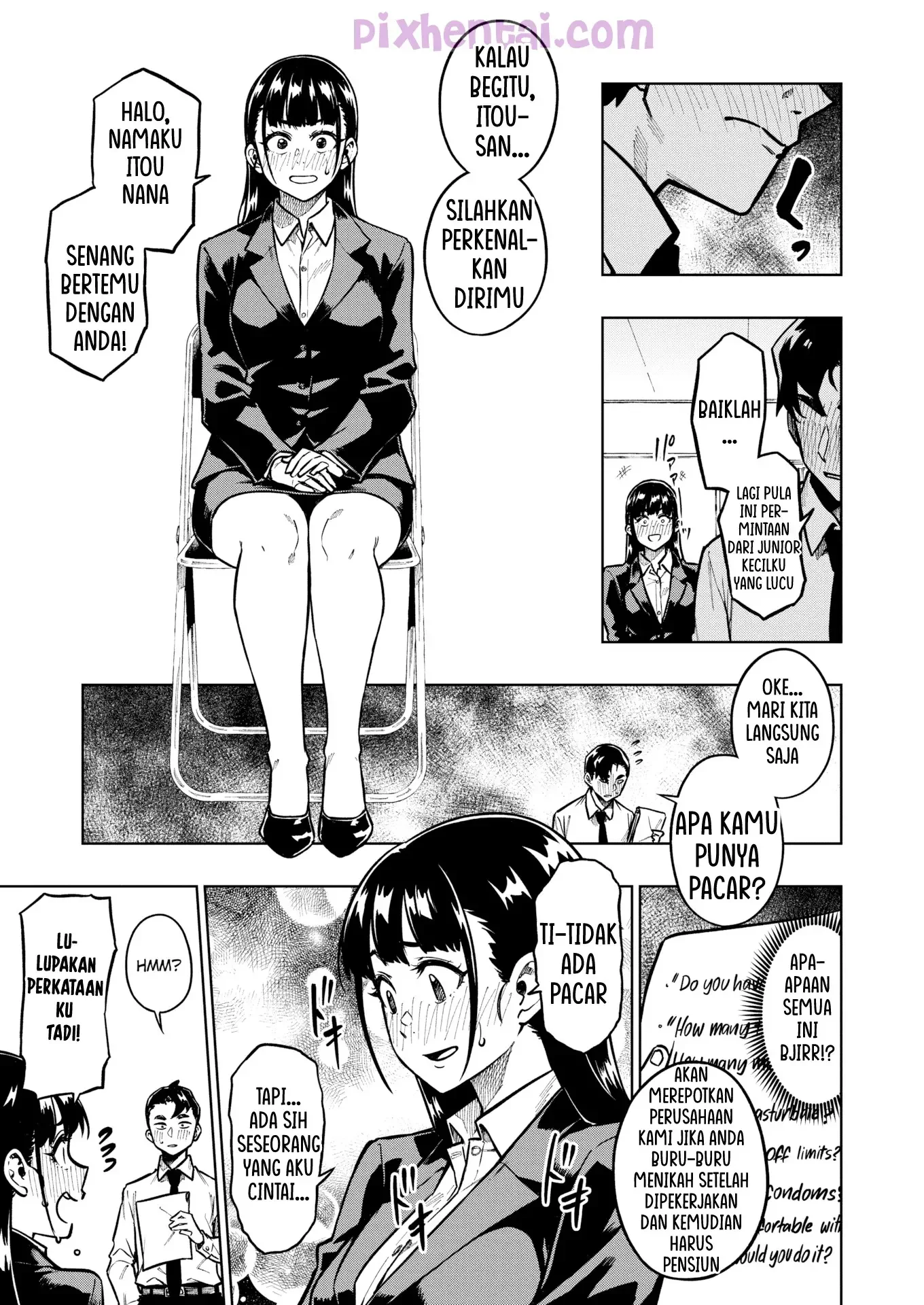 Entrance Interview : Presentation through her tights… start! - Halaman 5