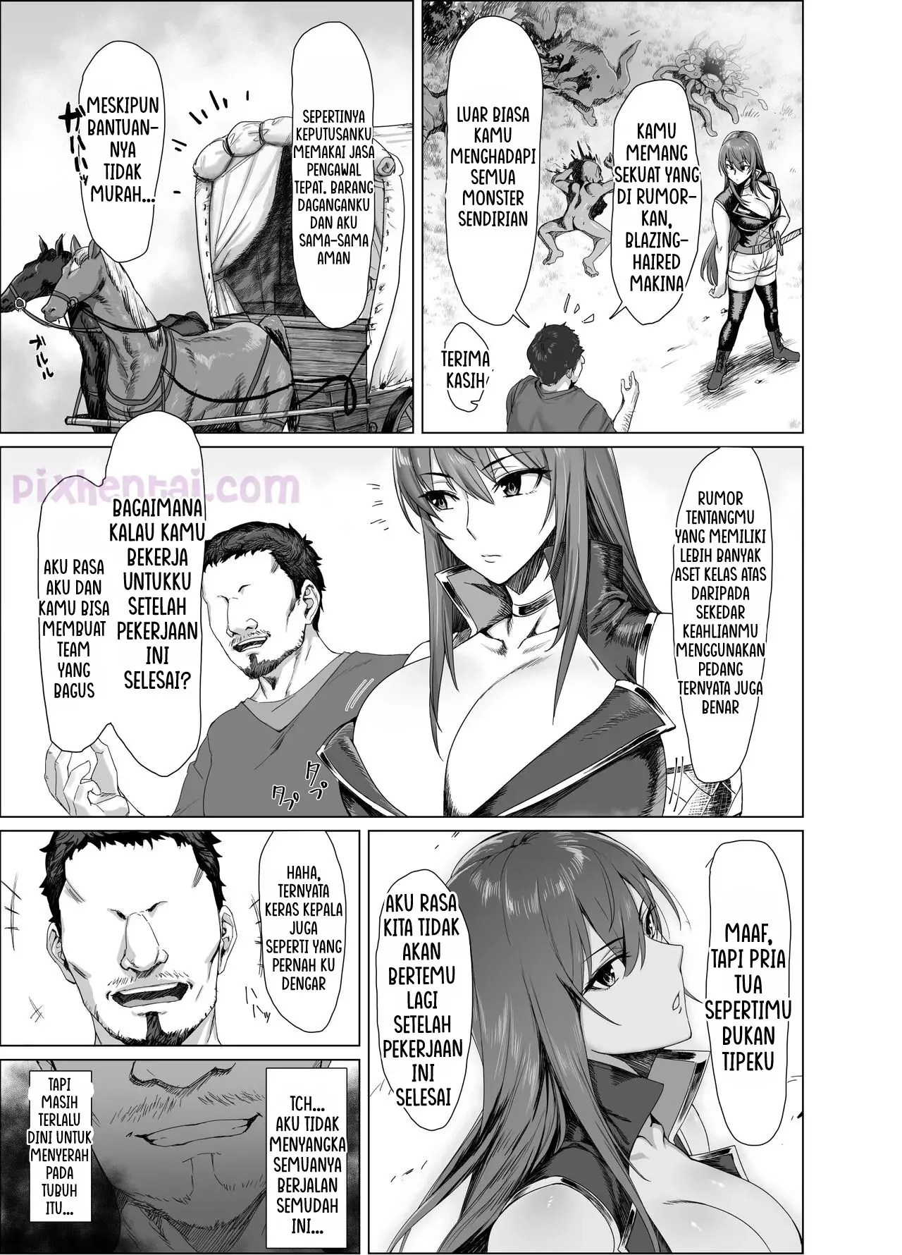 Fallen ~Kisah Mesum Petualang Sexy Blazing-Haired Makina~ - Halaman 3