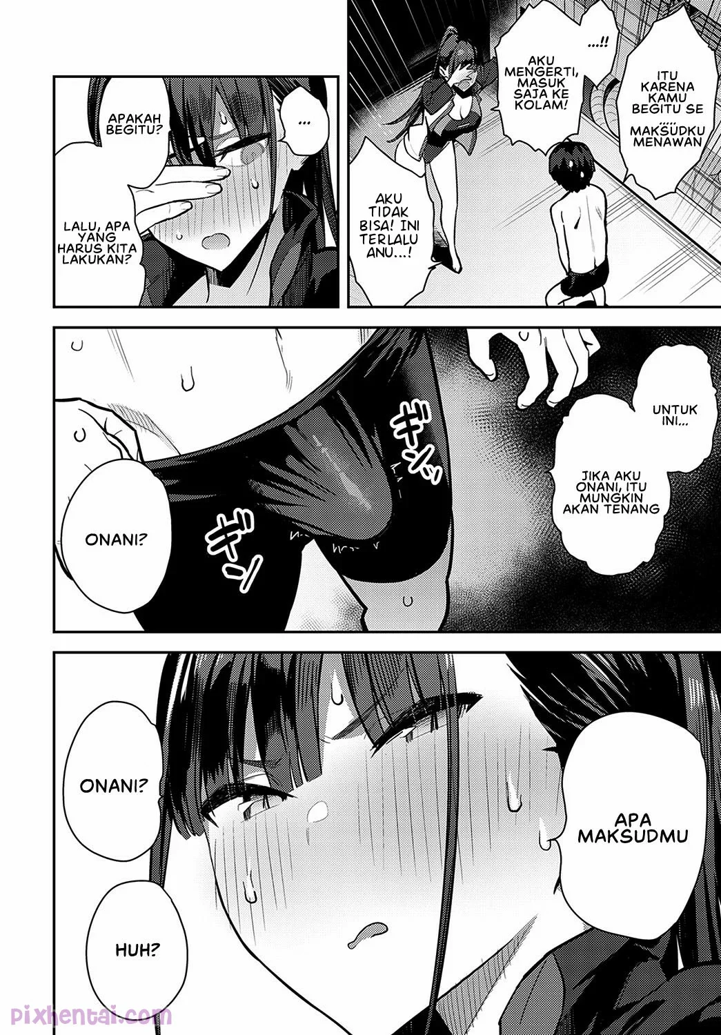 Getting Jerked Off by the Swimming Club Senpai - Halaman 6