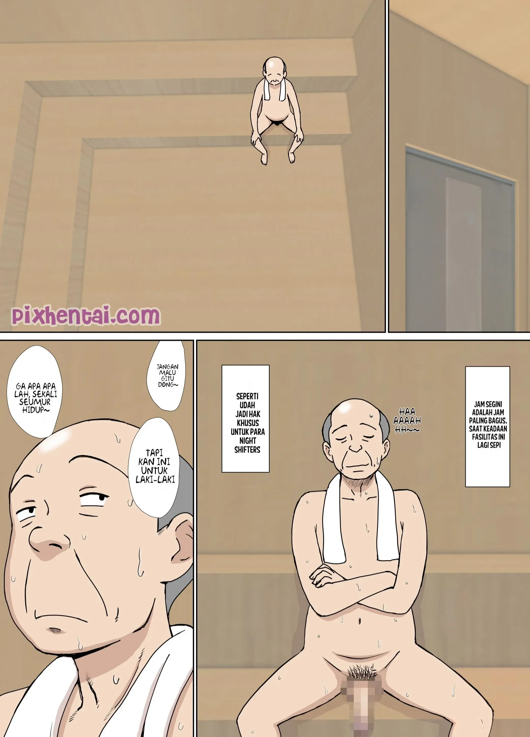 Groping My Friend’s Mom’s Tits at the Sauna - Halaman 4