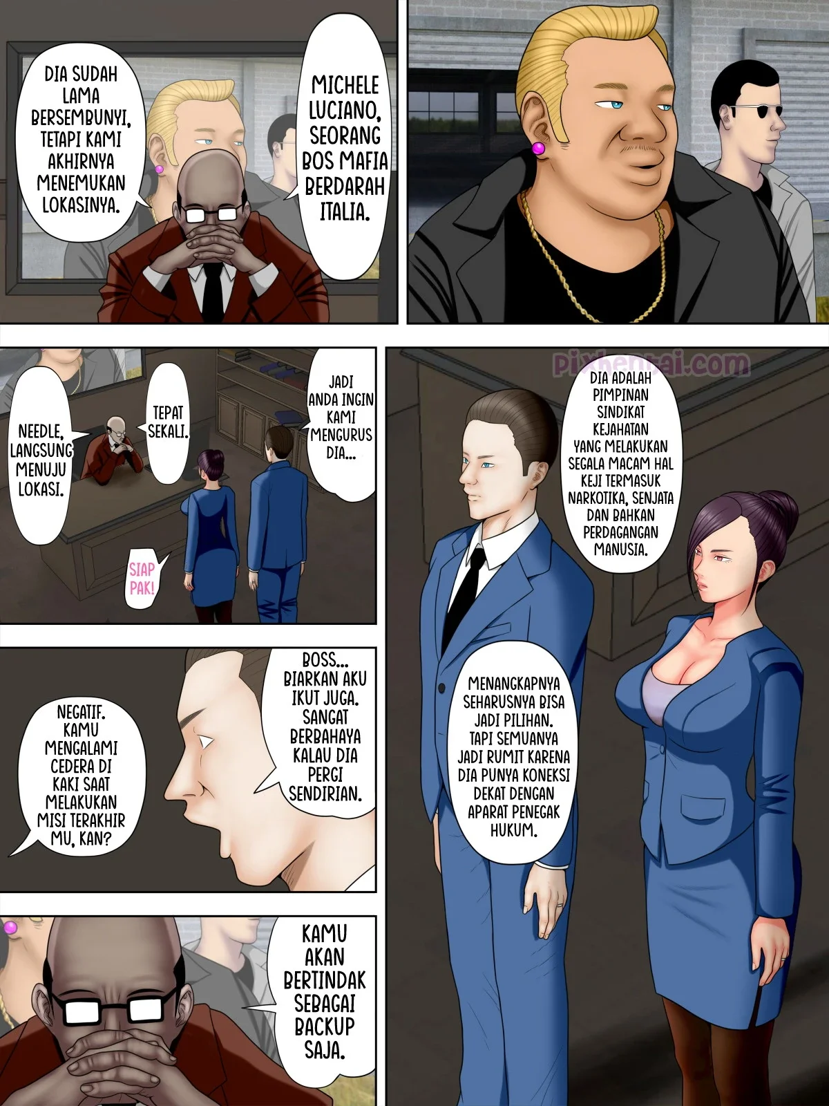 Hitozuma Spy to Mafia no Musuko 1 ~Kuro Gyaru Keisatsukan Hen~ - Halaman 8