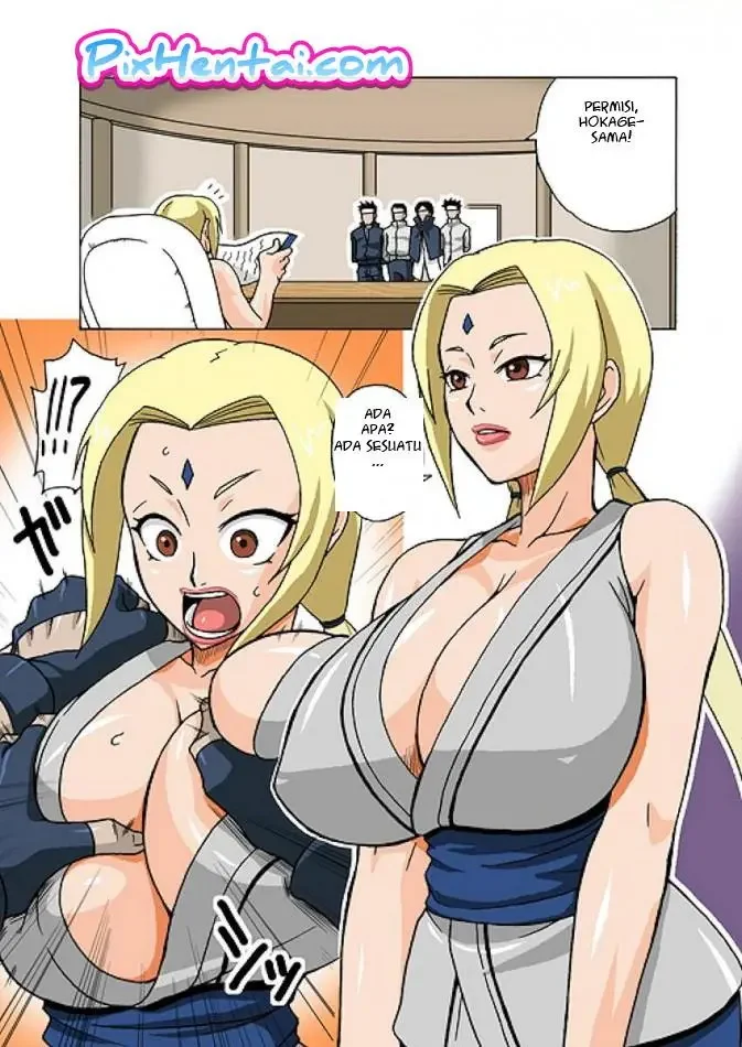 Hokage Tsunade digilir Ninja - Halaman 1