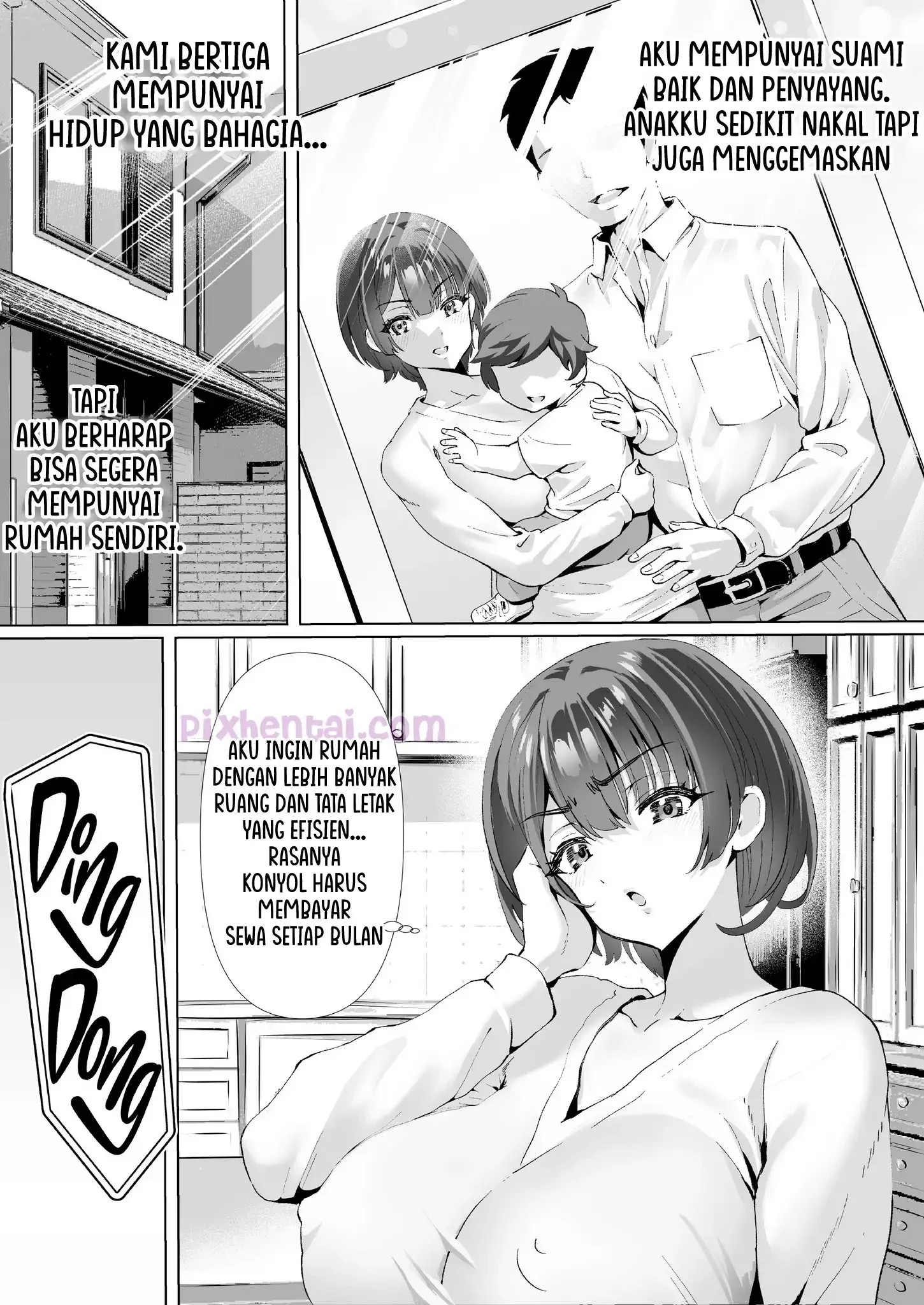 Housewife in Debt : Cara Milf Cantik Bayar Kontrakan - Halaman 3