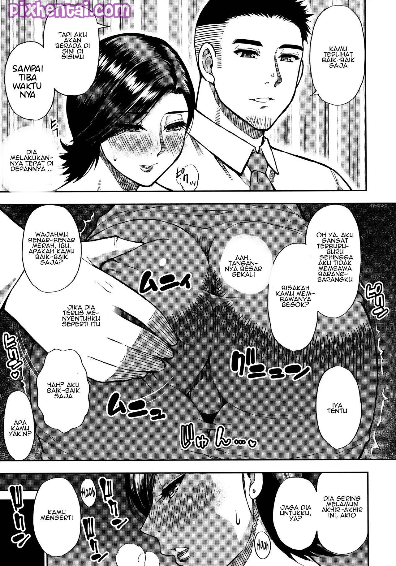 Istri Melahirkan, Suami justru Ngentot Ibu Mertua - Halaman 5