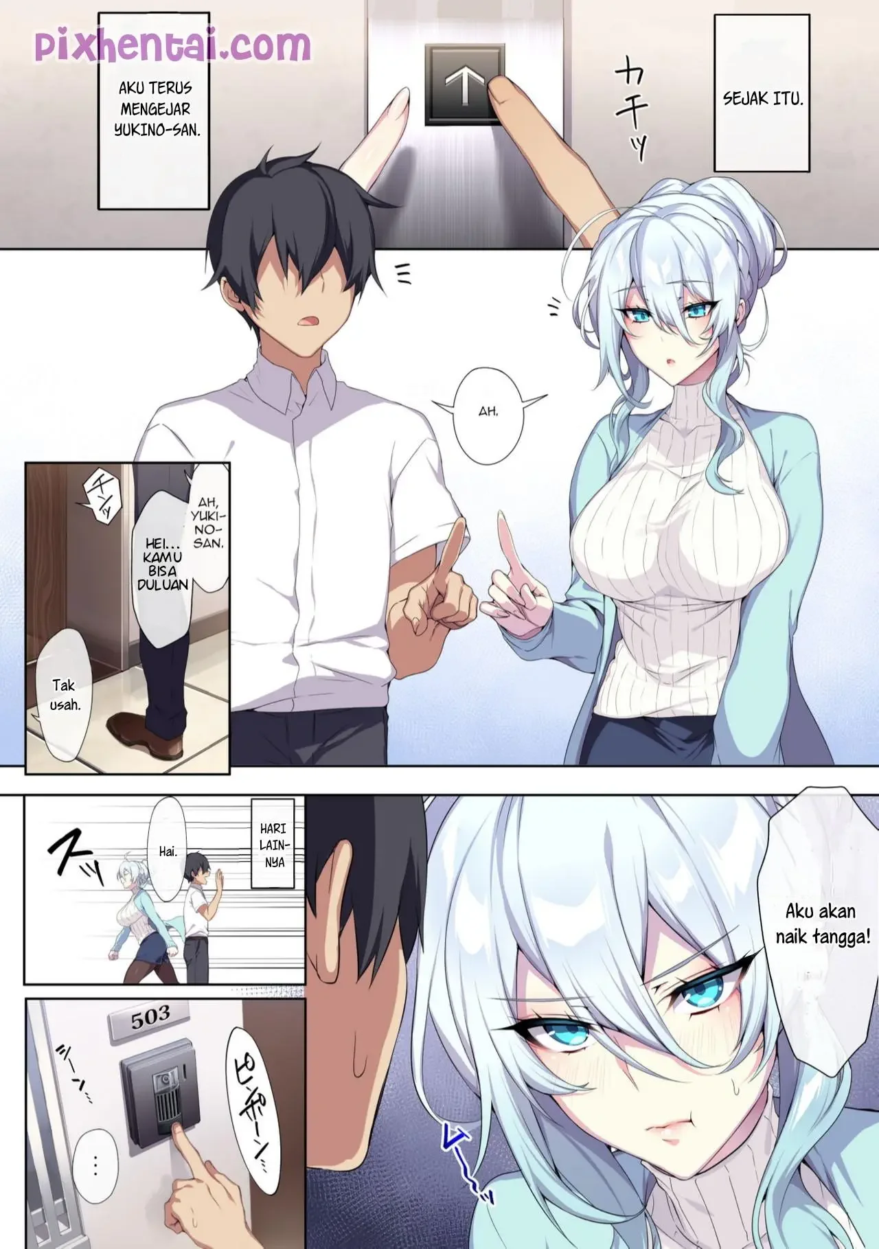 Janda Semok jadi Boneka Seks Manajer Apartemen - Halaman 9