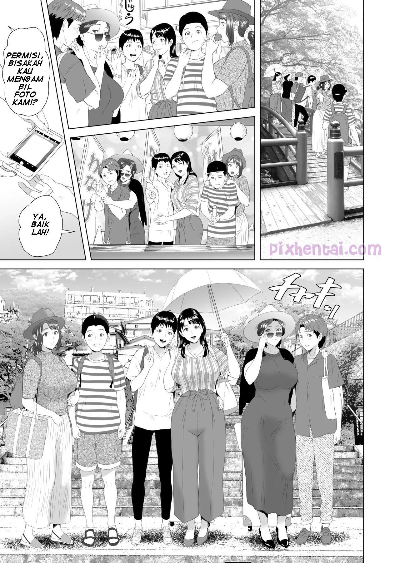 Joint Hot Spring Trip : Pesta Sex dengan Ibu dan Tante-tante Binal - Halaman 8