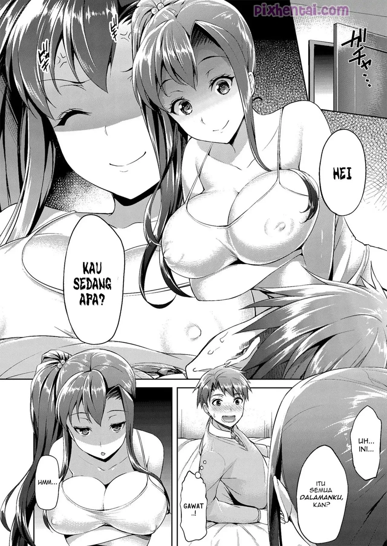 Kakak Perempuan Menemaniku Masturbasi - Halaman 4