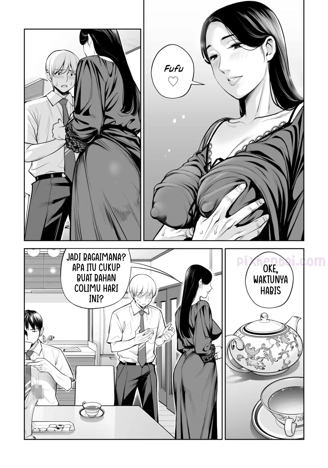 Kurokami Onna no Fudeoroshi : Mbak-Mbak Kasir Bohay Penggoda Perjaka - Halaman 32