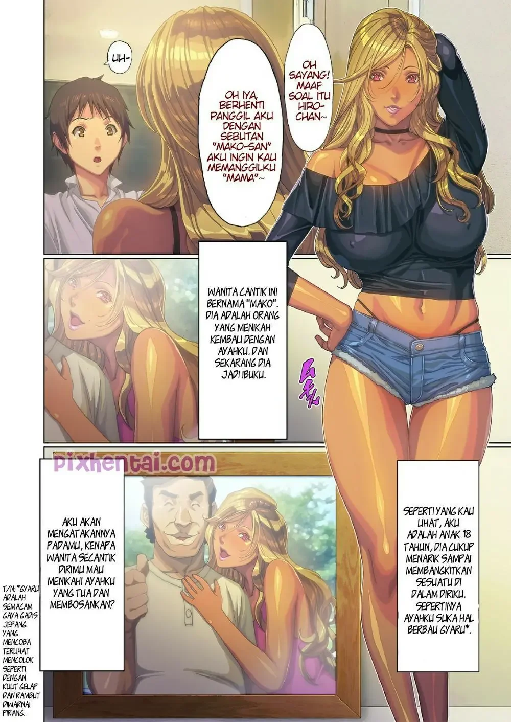 Mama Tiri Gyaru membangkitkan Gairahku - Halaman 2