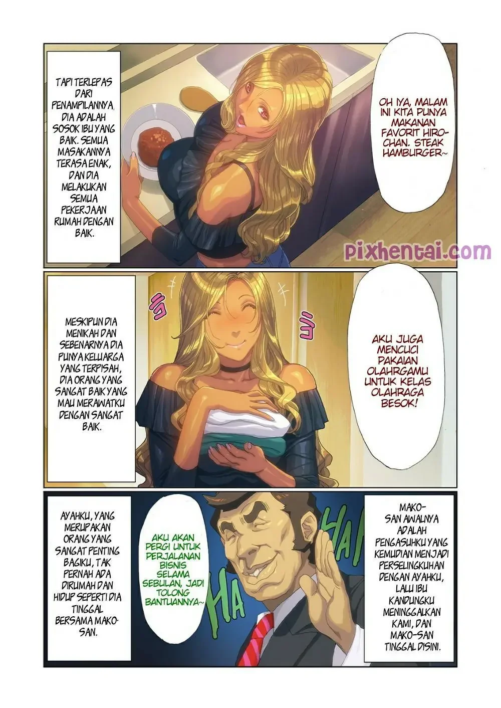 Mama Tiri Gyaru membangkitkan Gairahku - Halaman 3