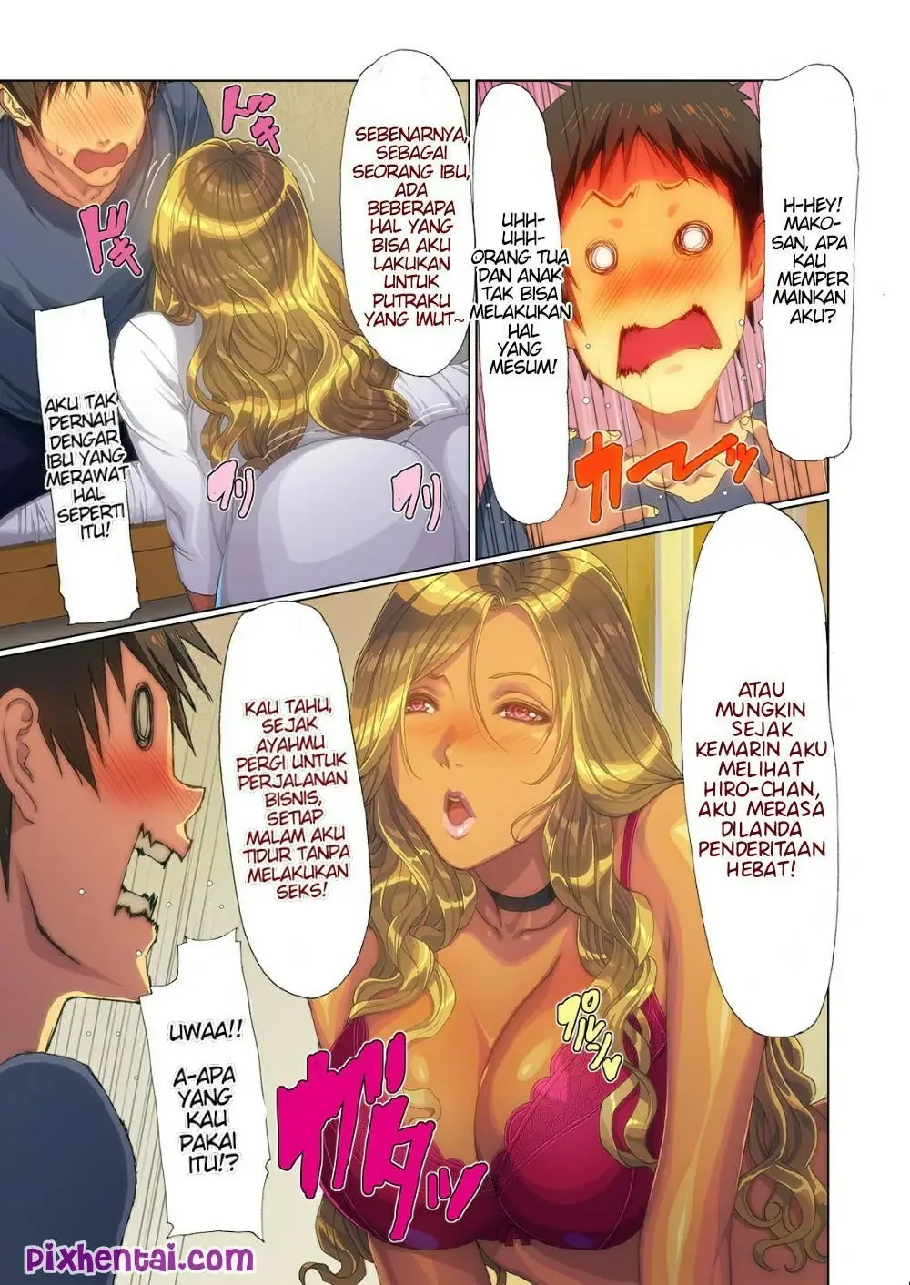 Mama Tiri Gyaru membangkitkan Gairahku - Halaman 7