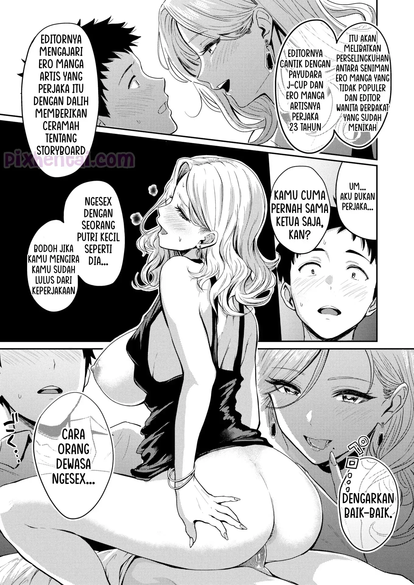 Manga Club & Big Boobs ~Married Editor – Kouro Mitsuko~ - Halaman 9