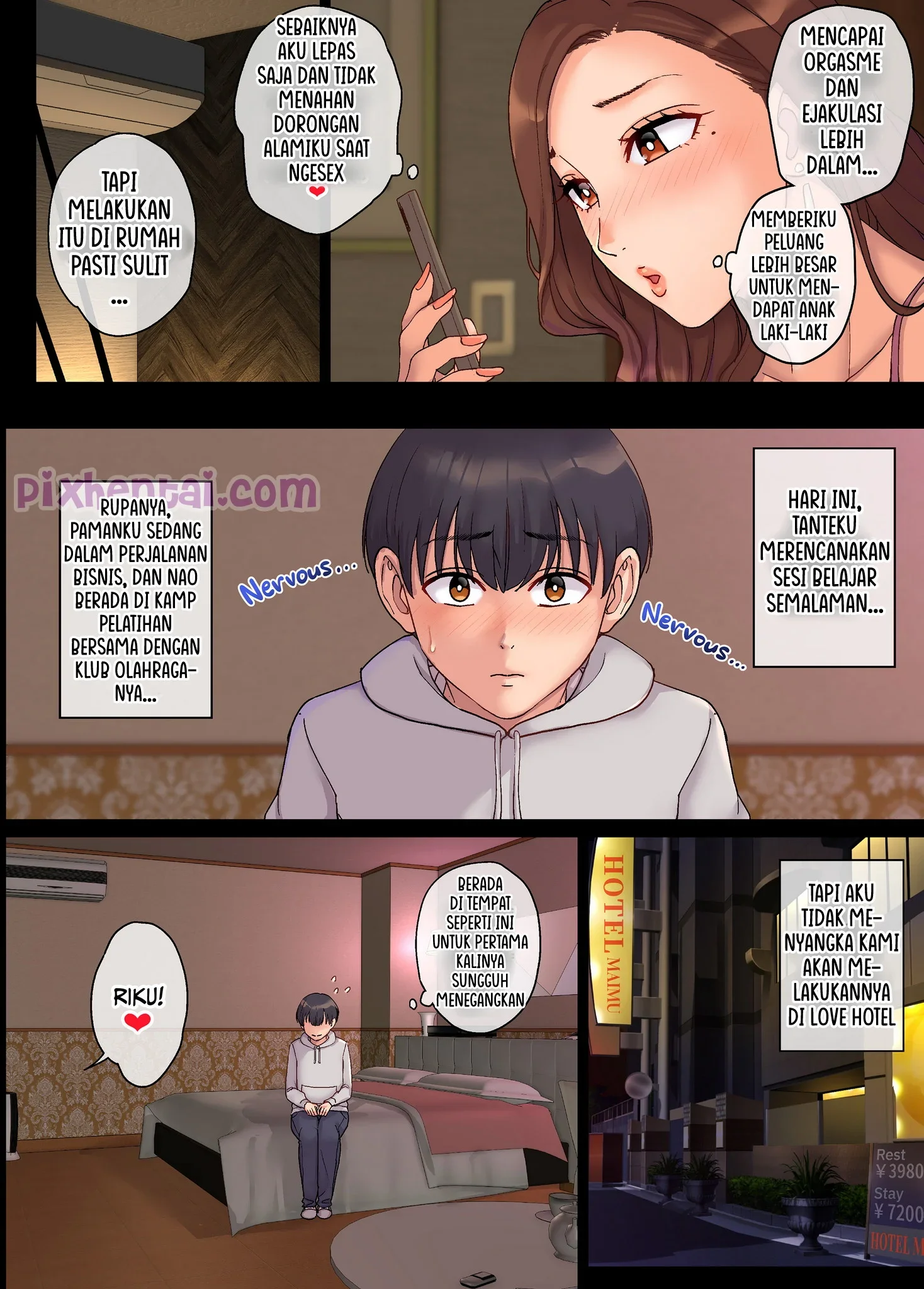 Menjadi Pendonor Sperma Tanteku yang Semok - Halaman 34