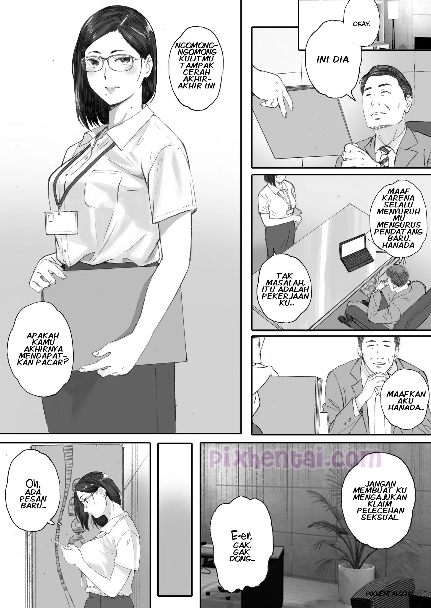 Middle-Aged Miss Hanada’s Defloration - Halaman 15