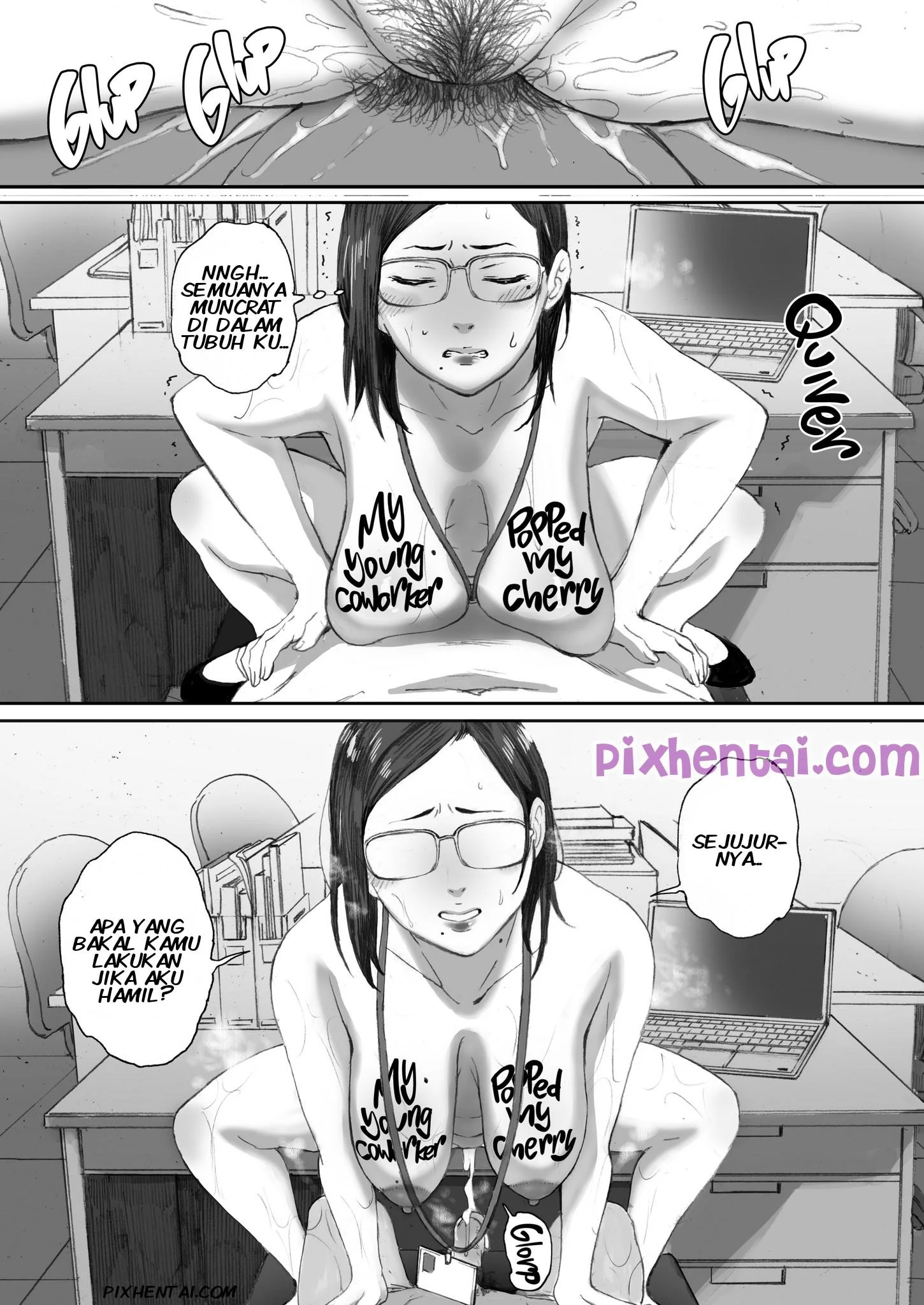 Middle-Aged Miss Hanada’s Defloration - Halaman 29