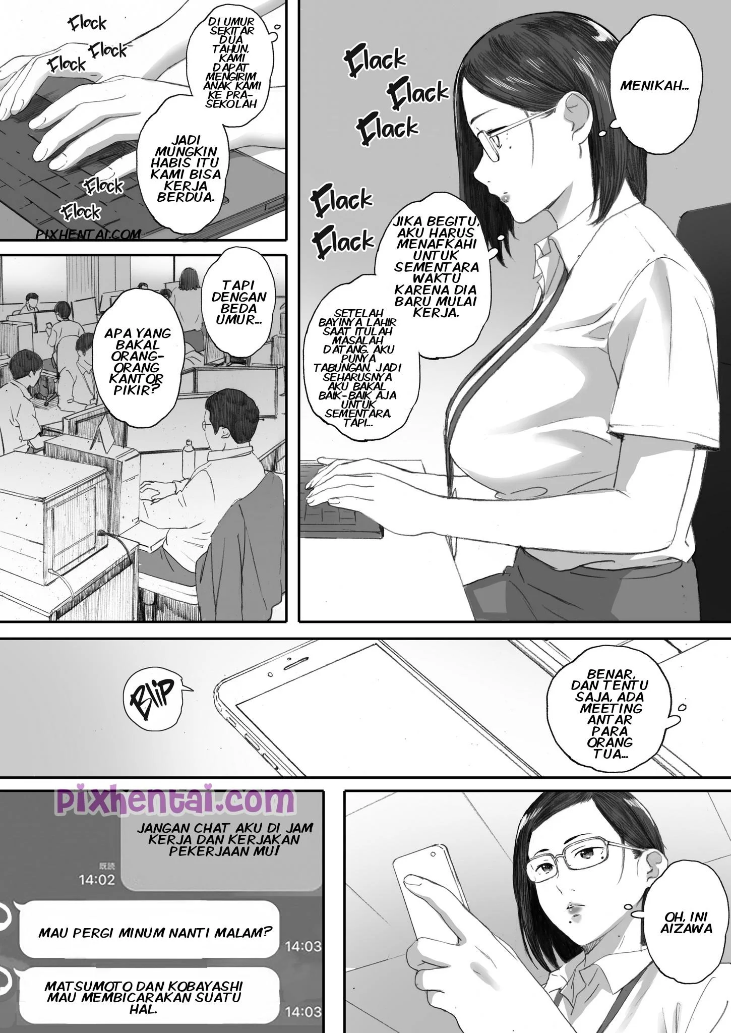 Middle-Aged Miss Hanada’s Defloration - Halaman 33