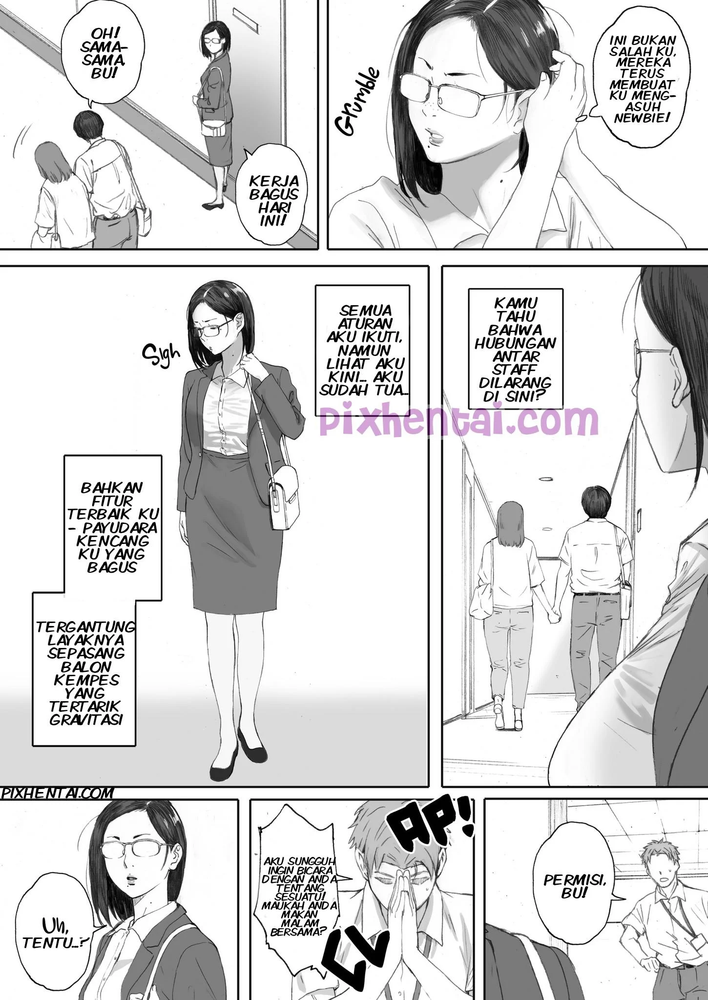 Middle-Aged Miss Hanada’s Defloration - Halaman 4