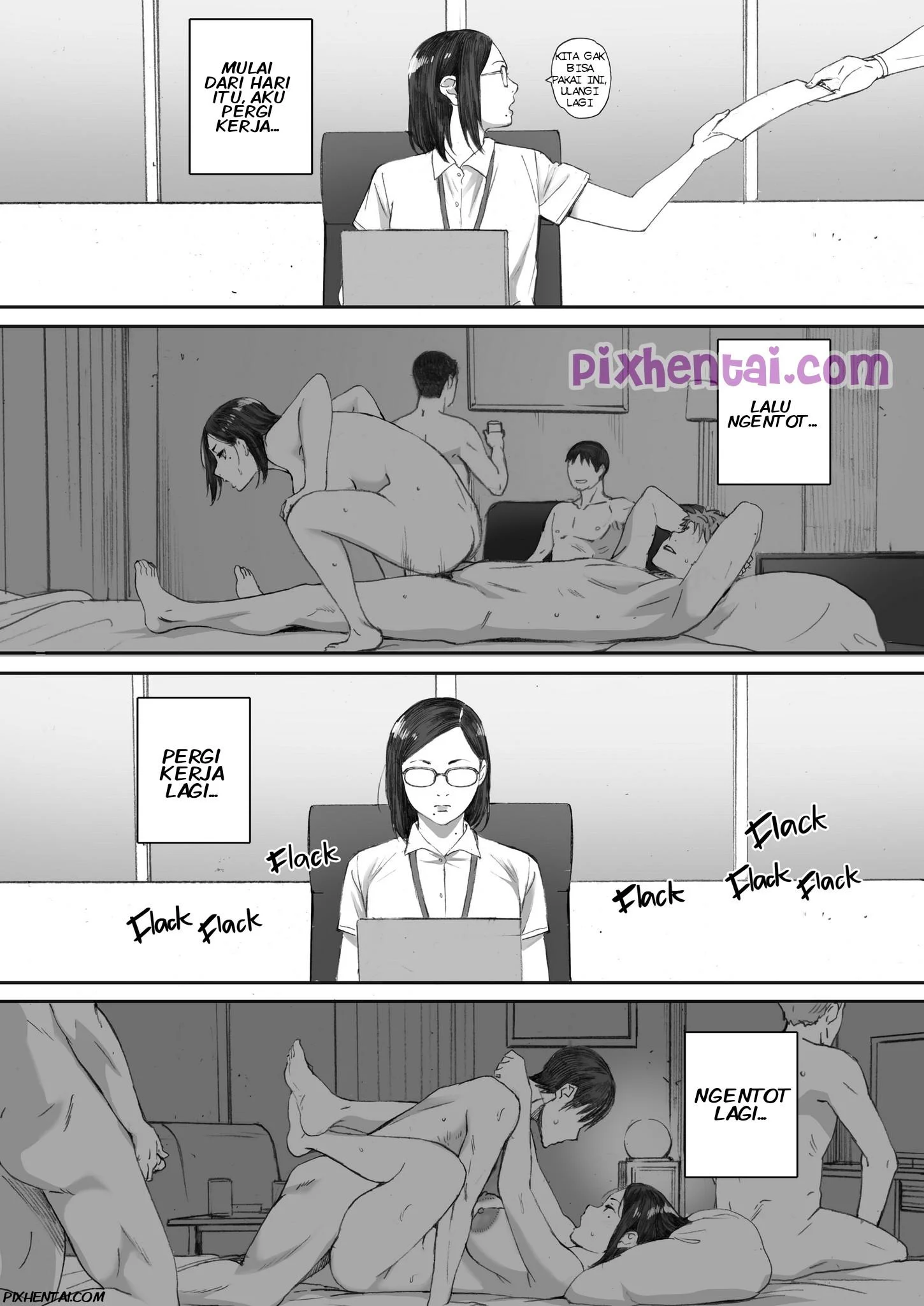 Middle-Aged Miss Hanada’s Defloration - Halaman 45