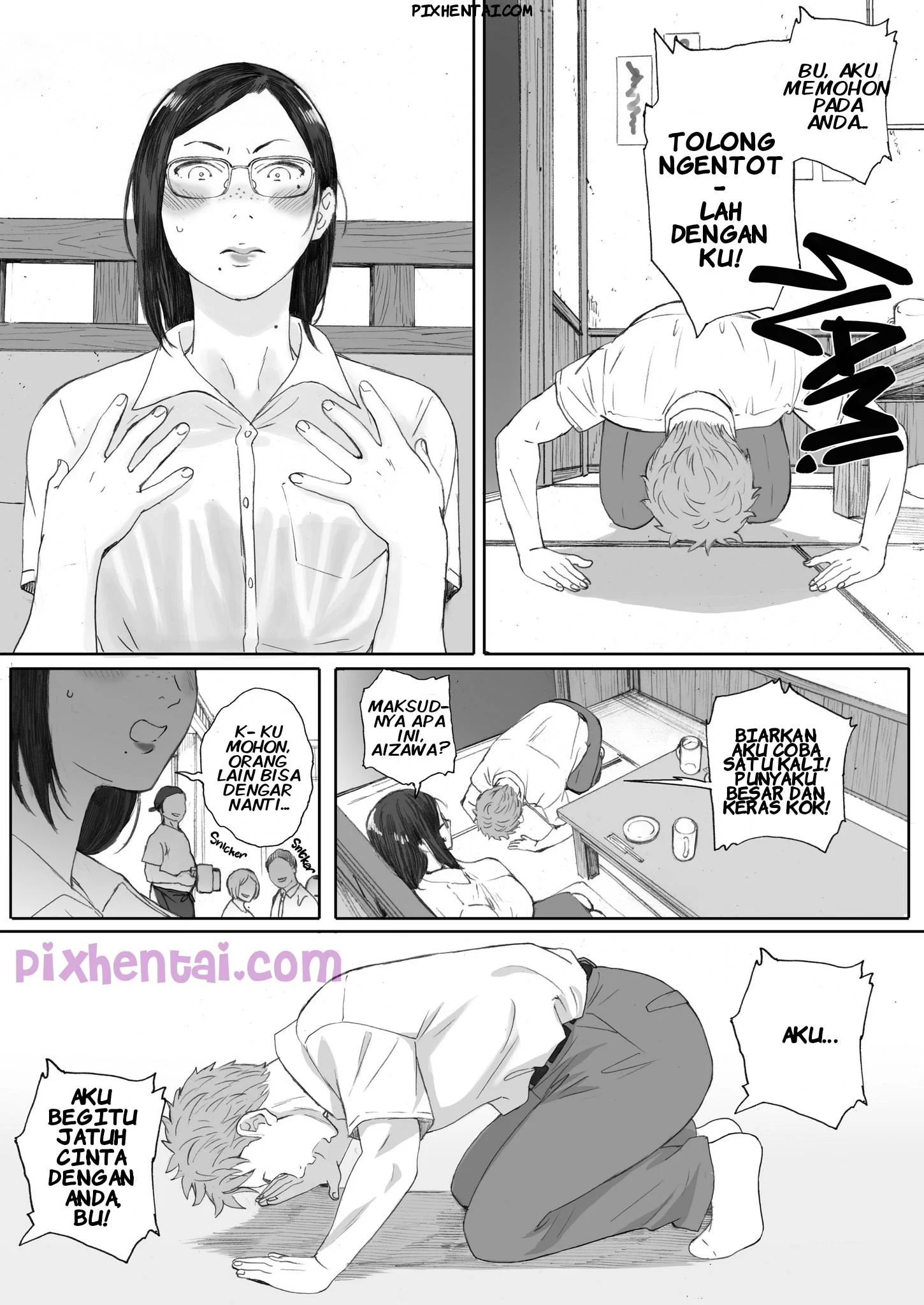 Middle-Aged Miss Hanada’s Defloration - Halaman 5