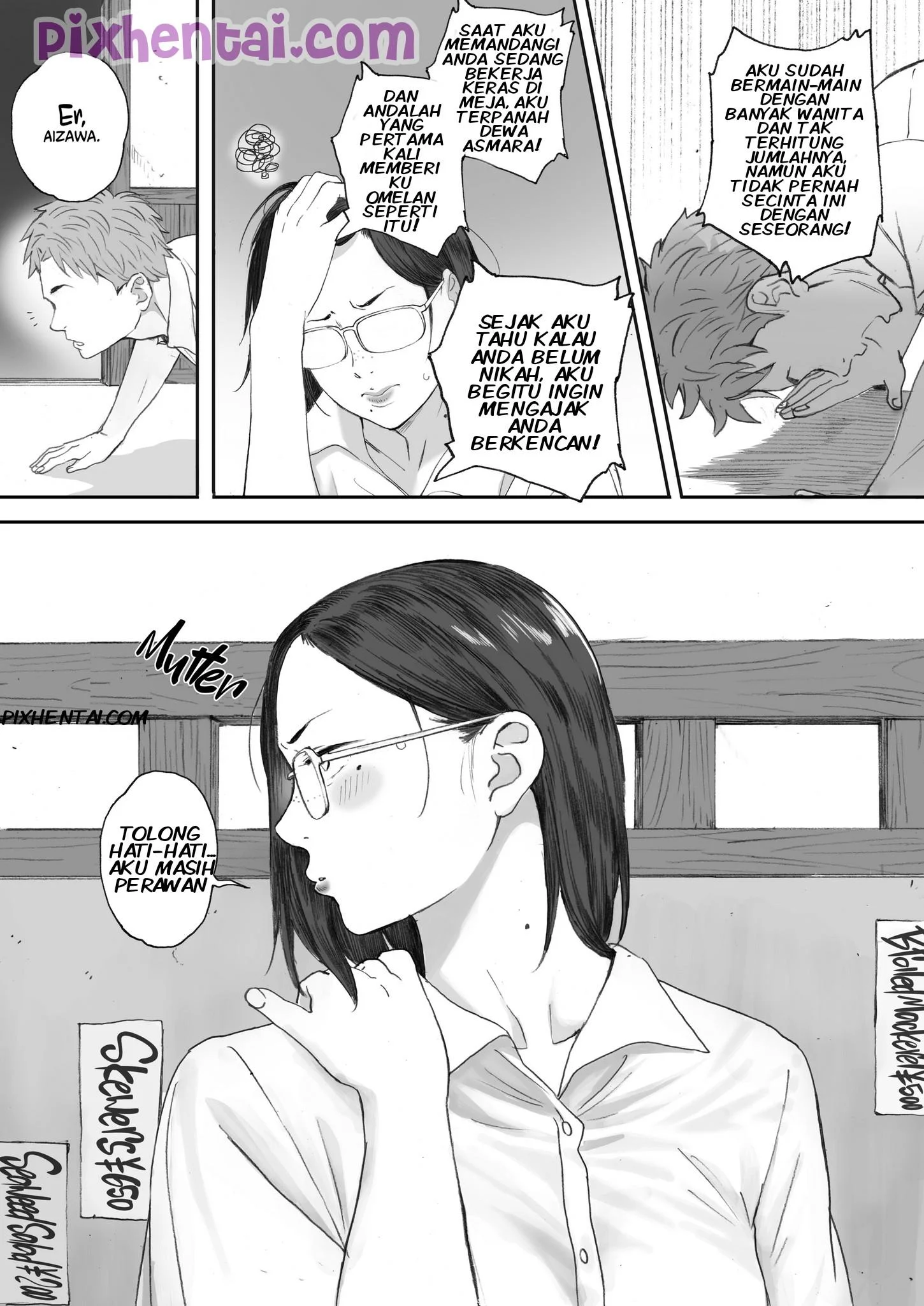 Middle-Aged Miss Hanada’s Defloration - Halaman 6