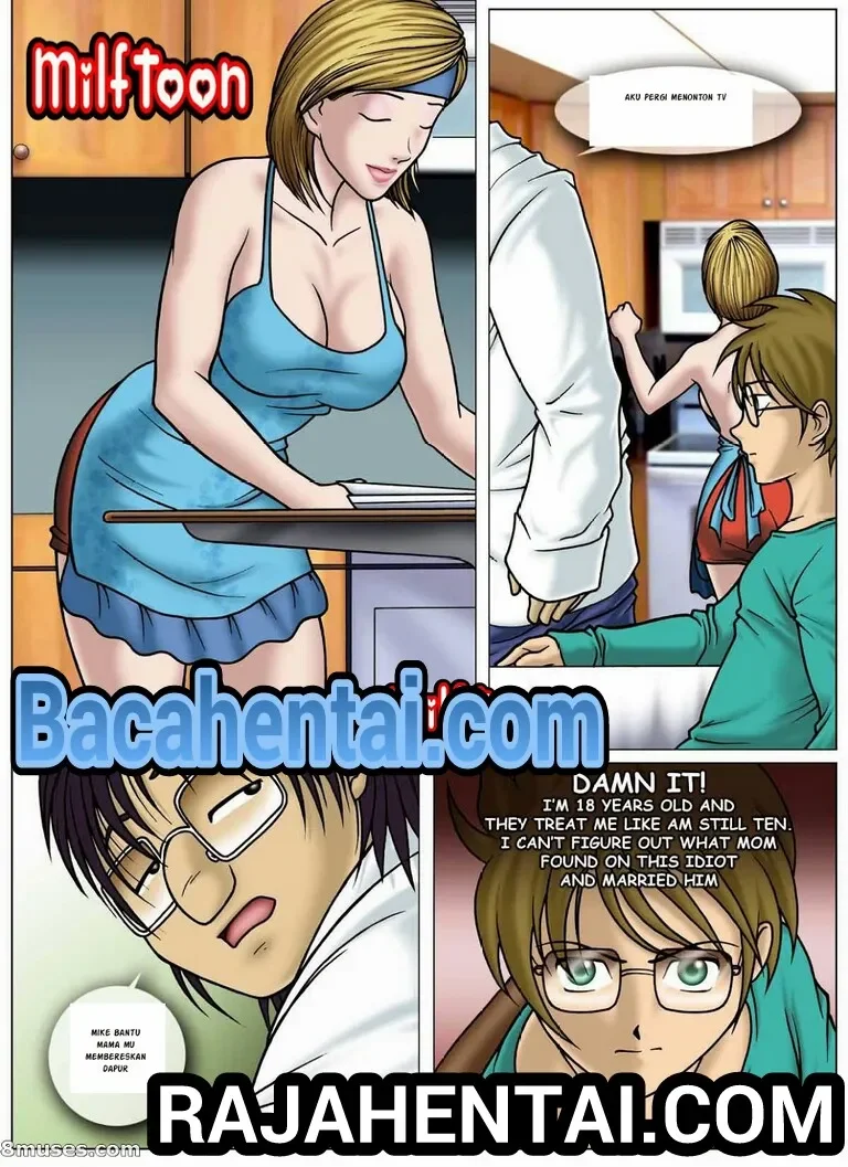 [Milftoon] Entot Mama di Dapur dan Kamar Mandi - Halaman 1