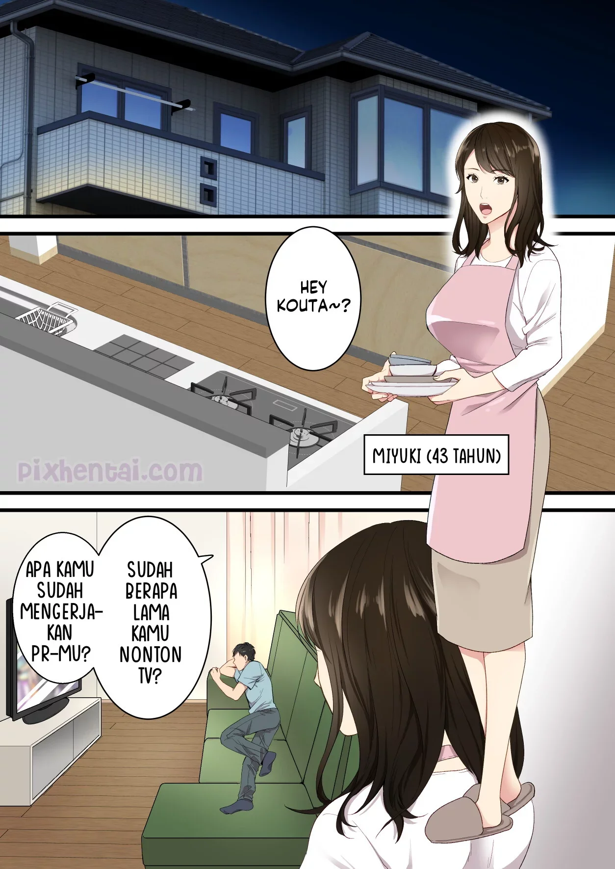 Naka no Warukatta Haha to Musuko ga Amaama Couple ni Naru made - Halaman 1