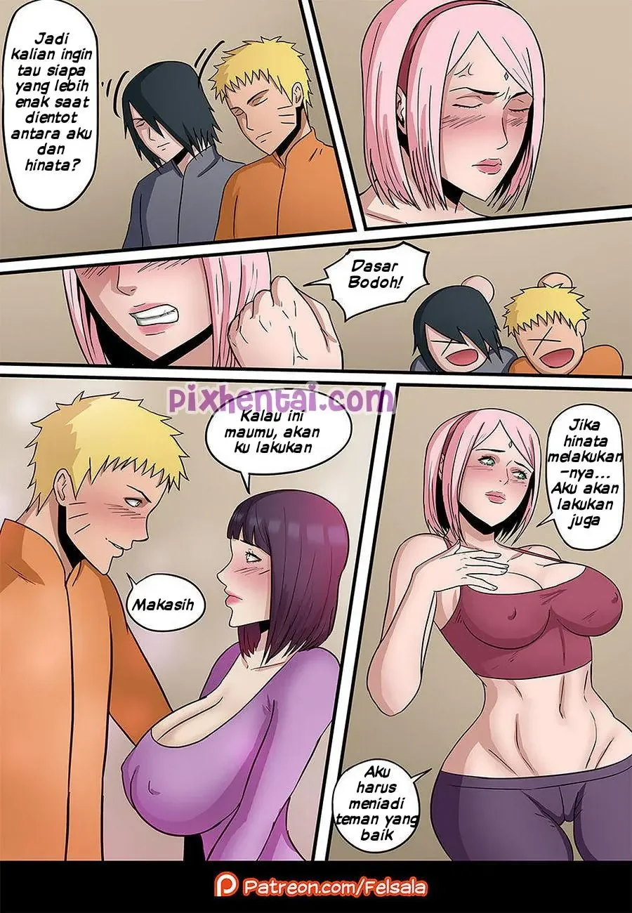 [Naruto] Adu Kenikmatan Sakura dan Hinata - Halaman 2