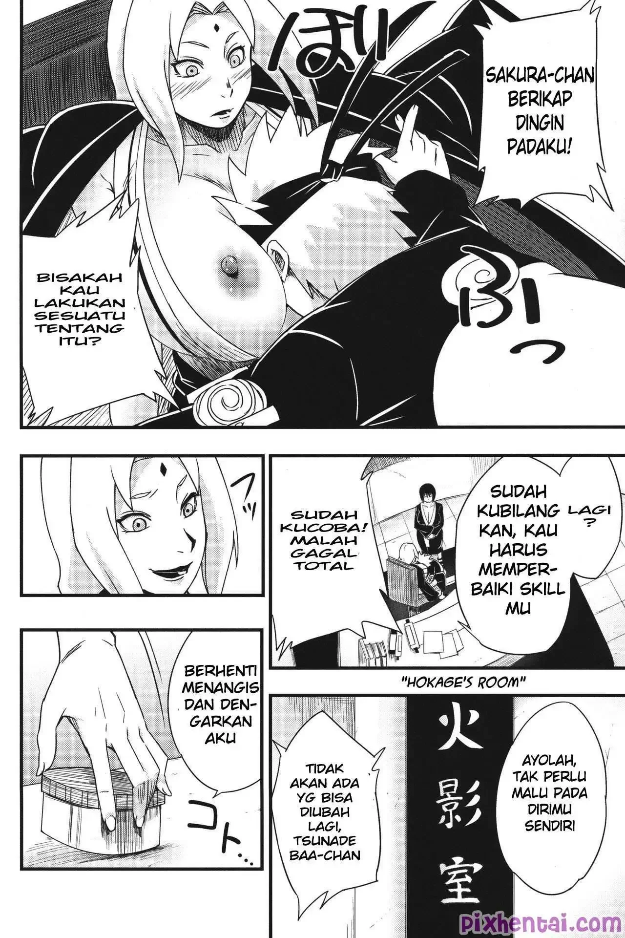 Naruto Ngentot Sakura, Tsunade dan Shuzune dengan Zat Perangsang - Halaman 8
