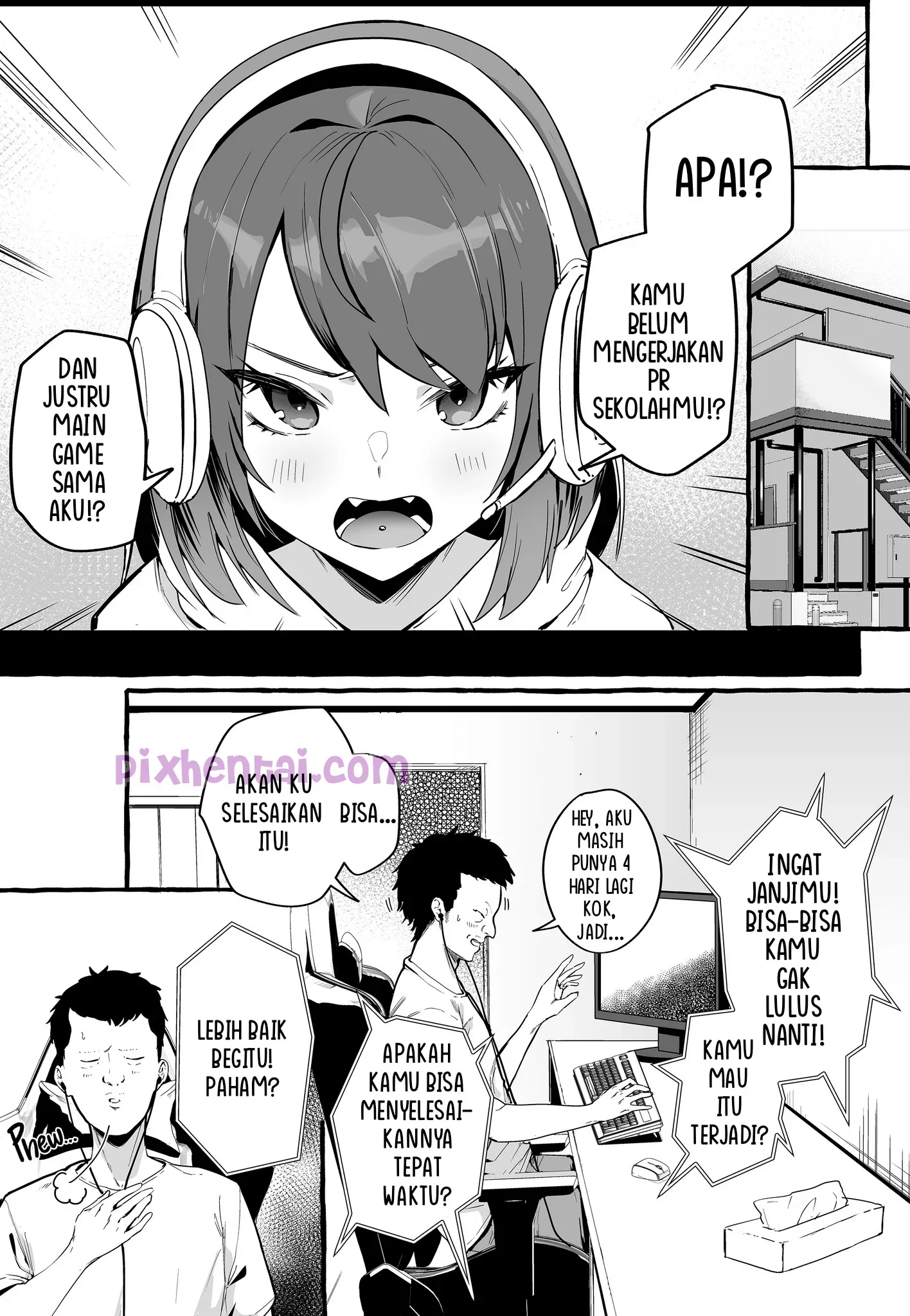 Net de Deatta Kyonyu Kanojo to Attara Shiboritoraremakutta Hanashi - Halaman 1