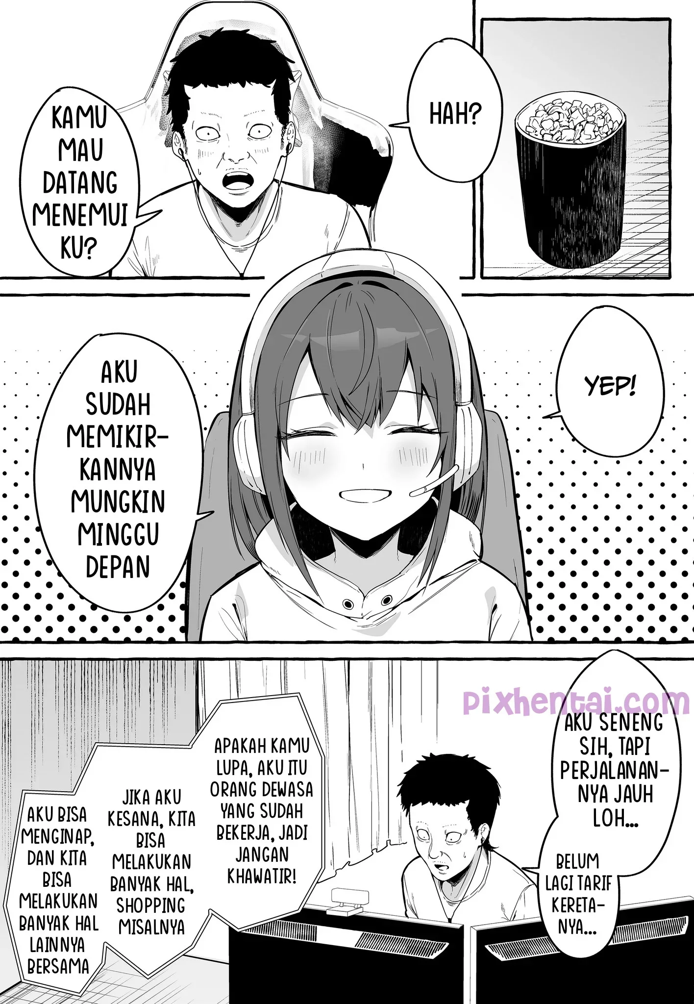 Net de Deatta Kyonyu Kanojo to Attara Shiboritoraremakutta Hanashi - Halaman 12