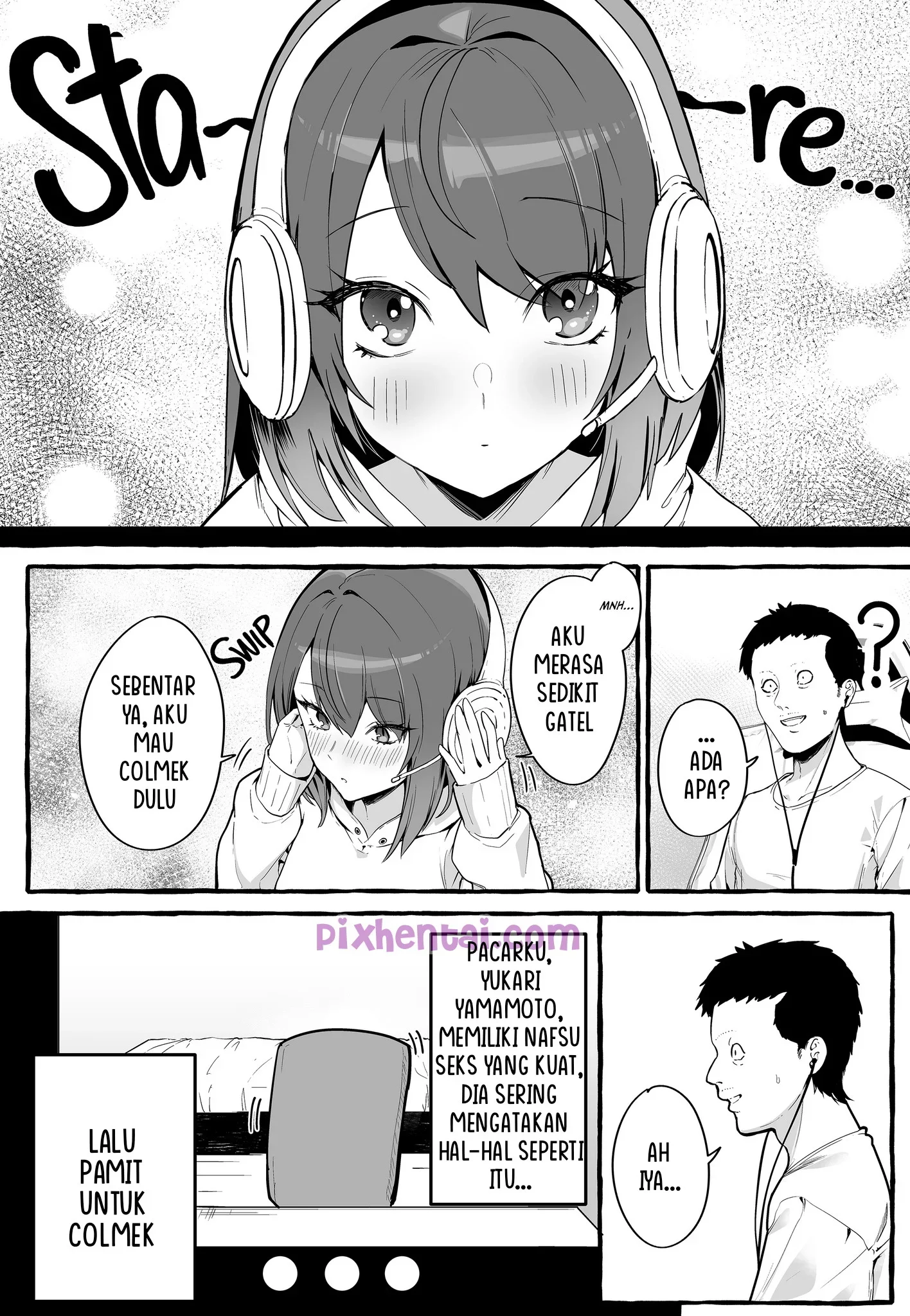 Net de Deatta Kyonyu Kanojo to Attara Shiboritoraremakutta Hanashi - Halaman 2