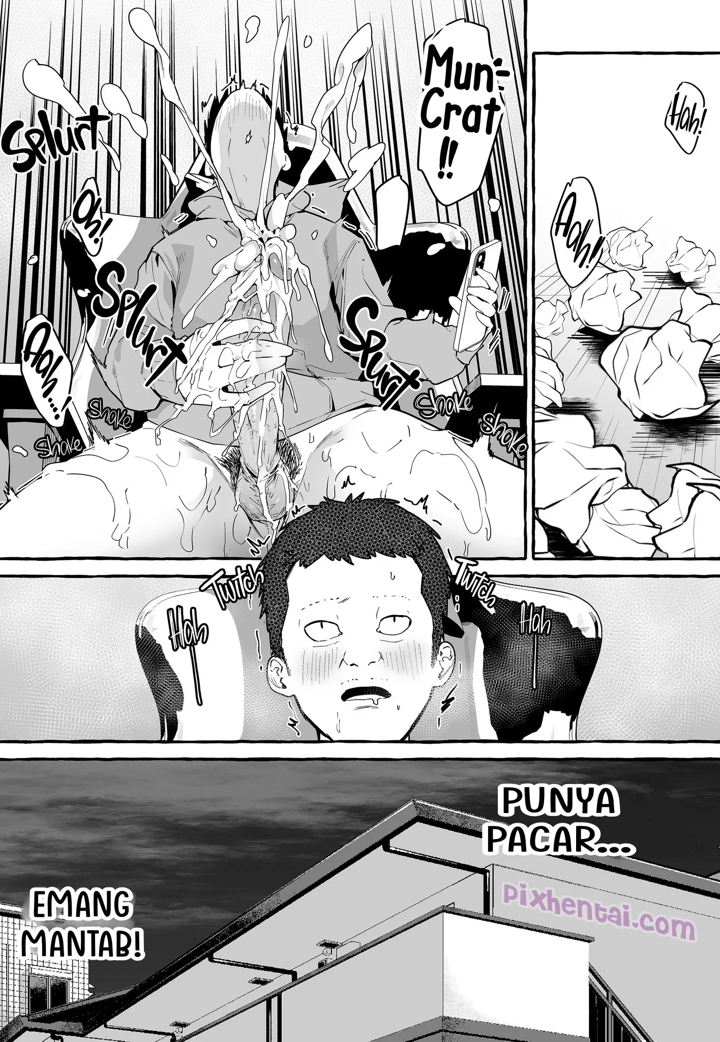 Net de Deatta Kyonyu Kanojo to Attara Shiboritoraremakutta Hanashi - Halaman 57