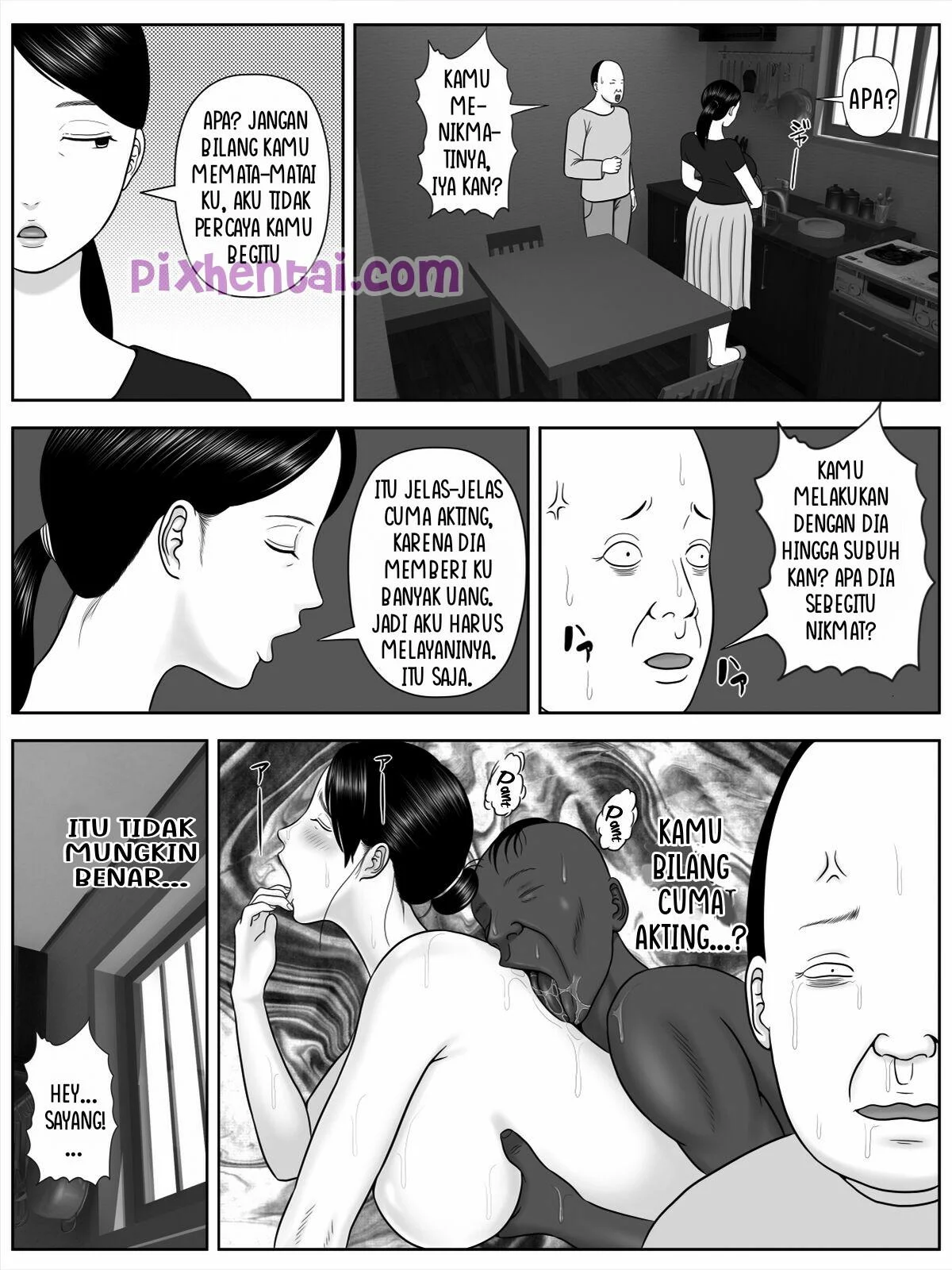 Netorase Apart : Demi Uang Kujajakan Istri Cantikku ke Tetangga - Halaman 22