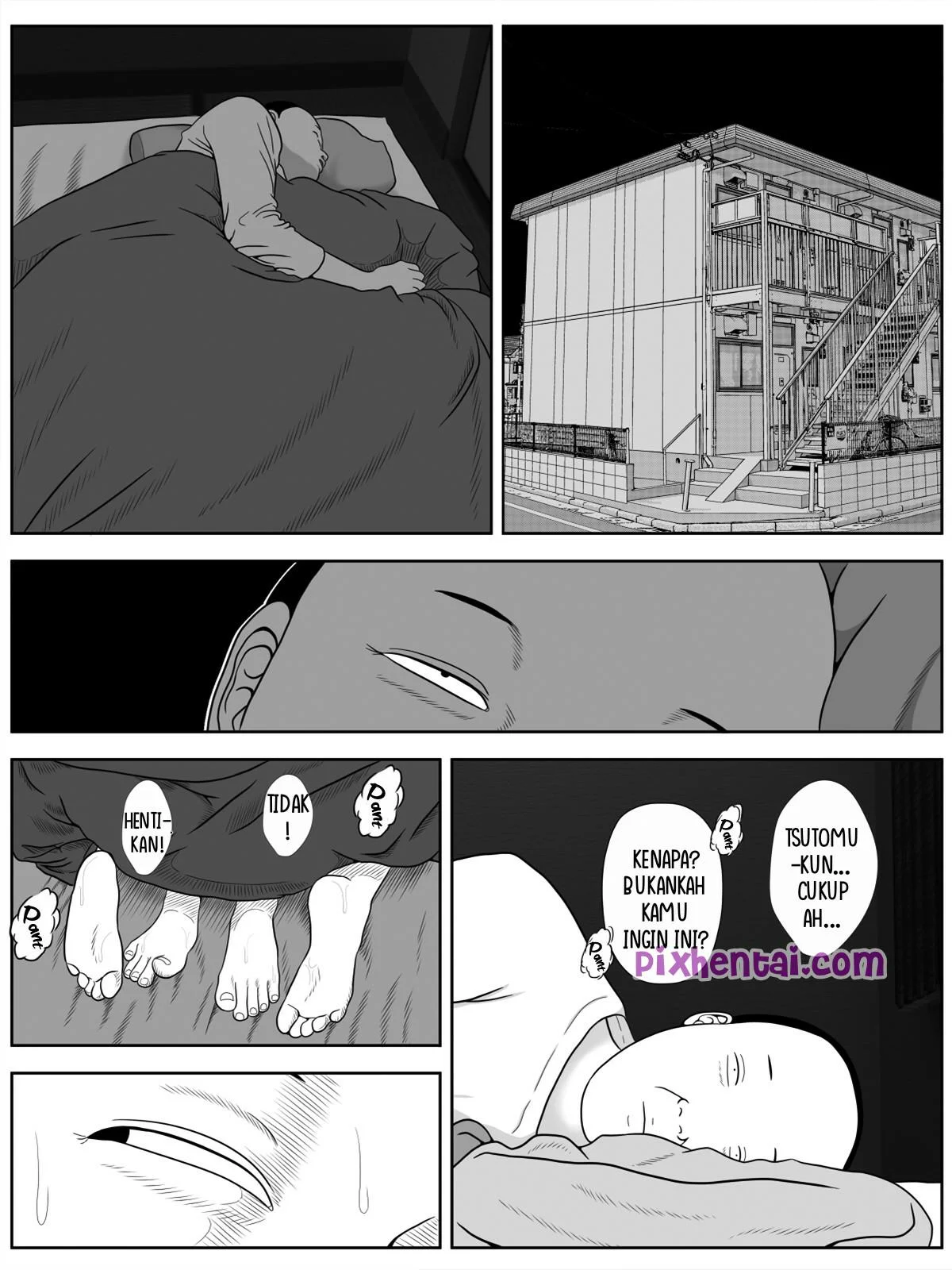 Netorase Apart : Demi Uang Kujajakan Istri Cantikku ke Tetangga - Halaman 25