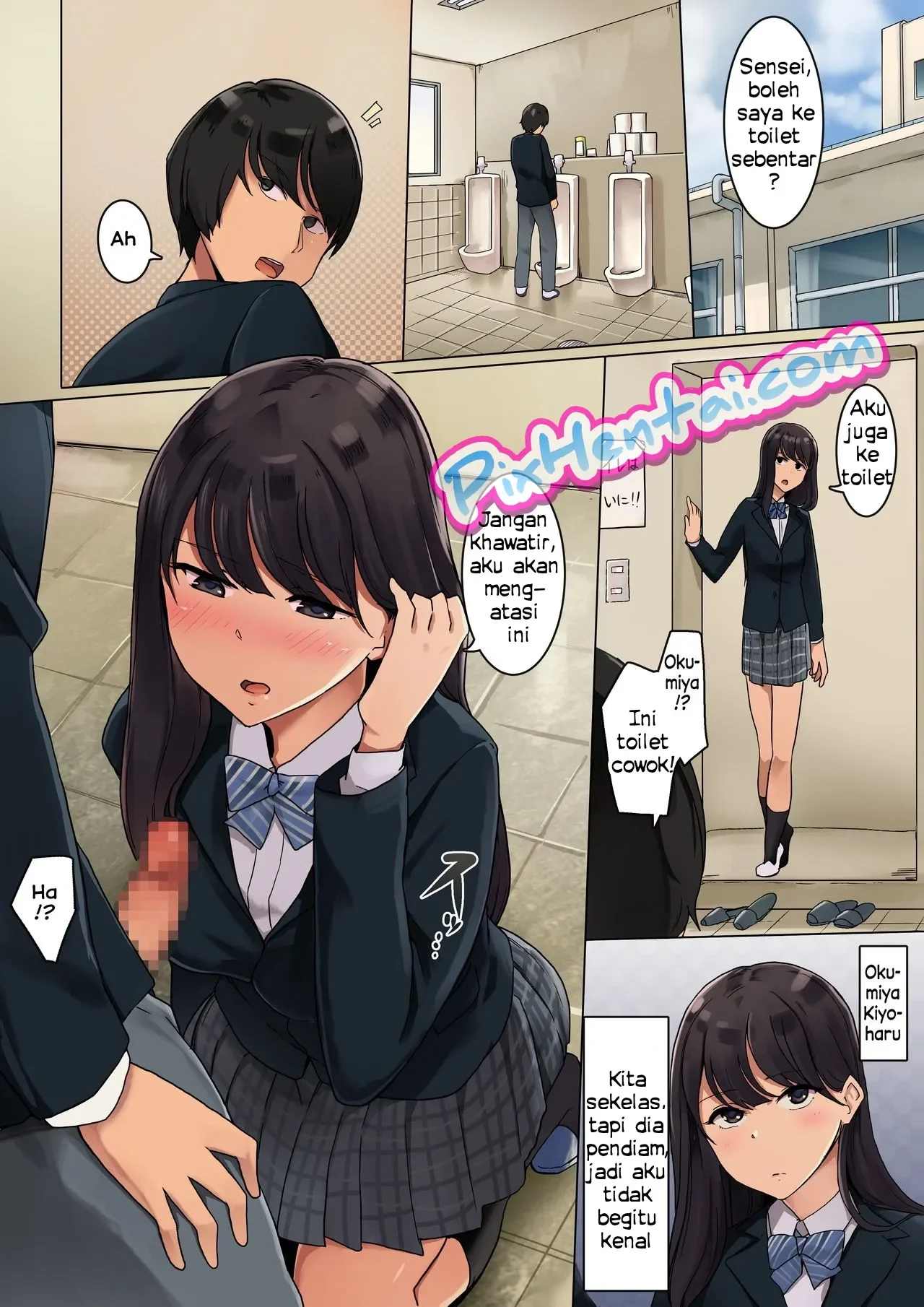 Ngeseks di Toilet Sekolah - Halaman 1
